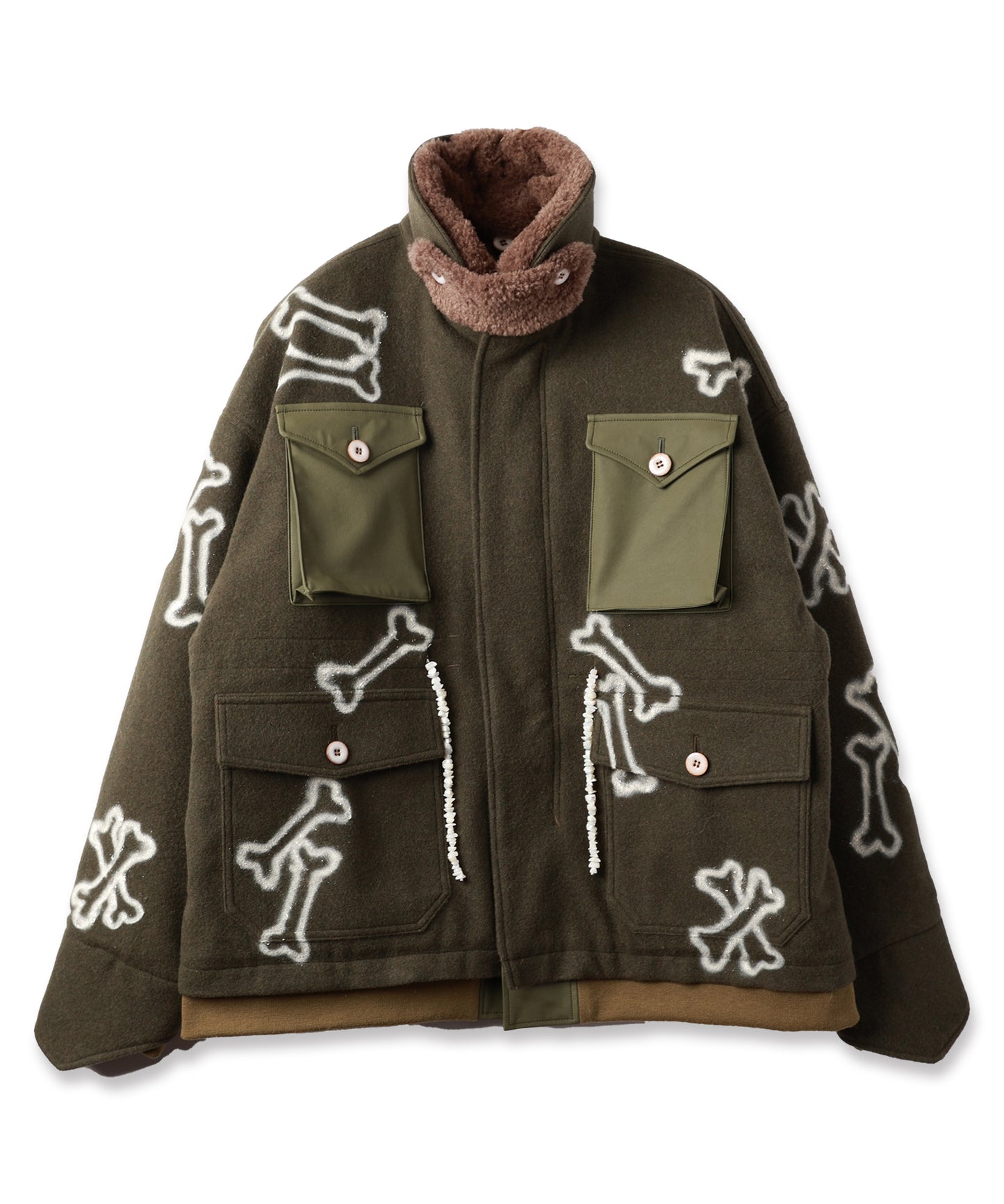 HAND PAINTING MILITARY BLOUSON【9月中旬】