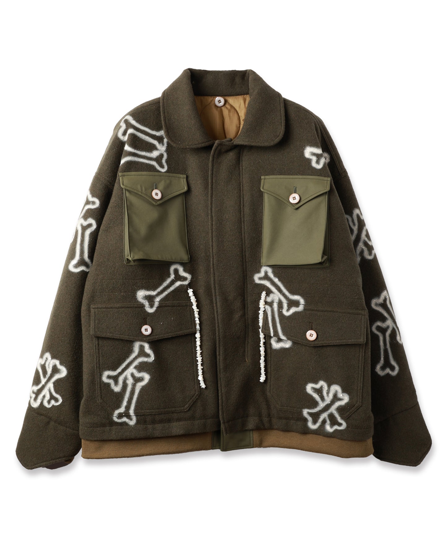 HAND PAINTING MILITARY BLOUSON【9月中旬】