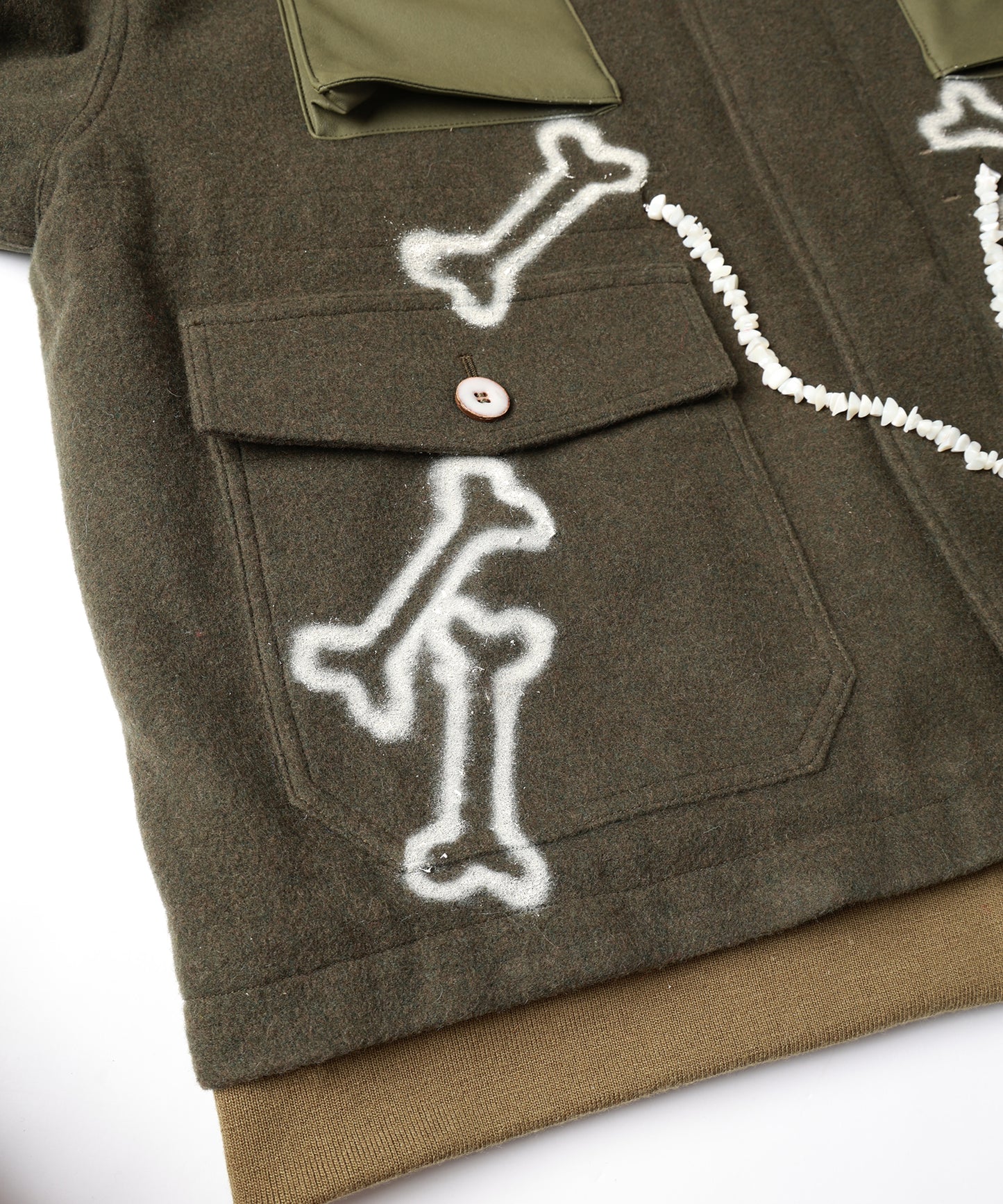 HAND PAINTING MILITARY BLOUSON【9月中旬】