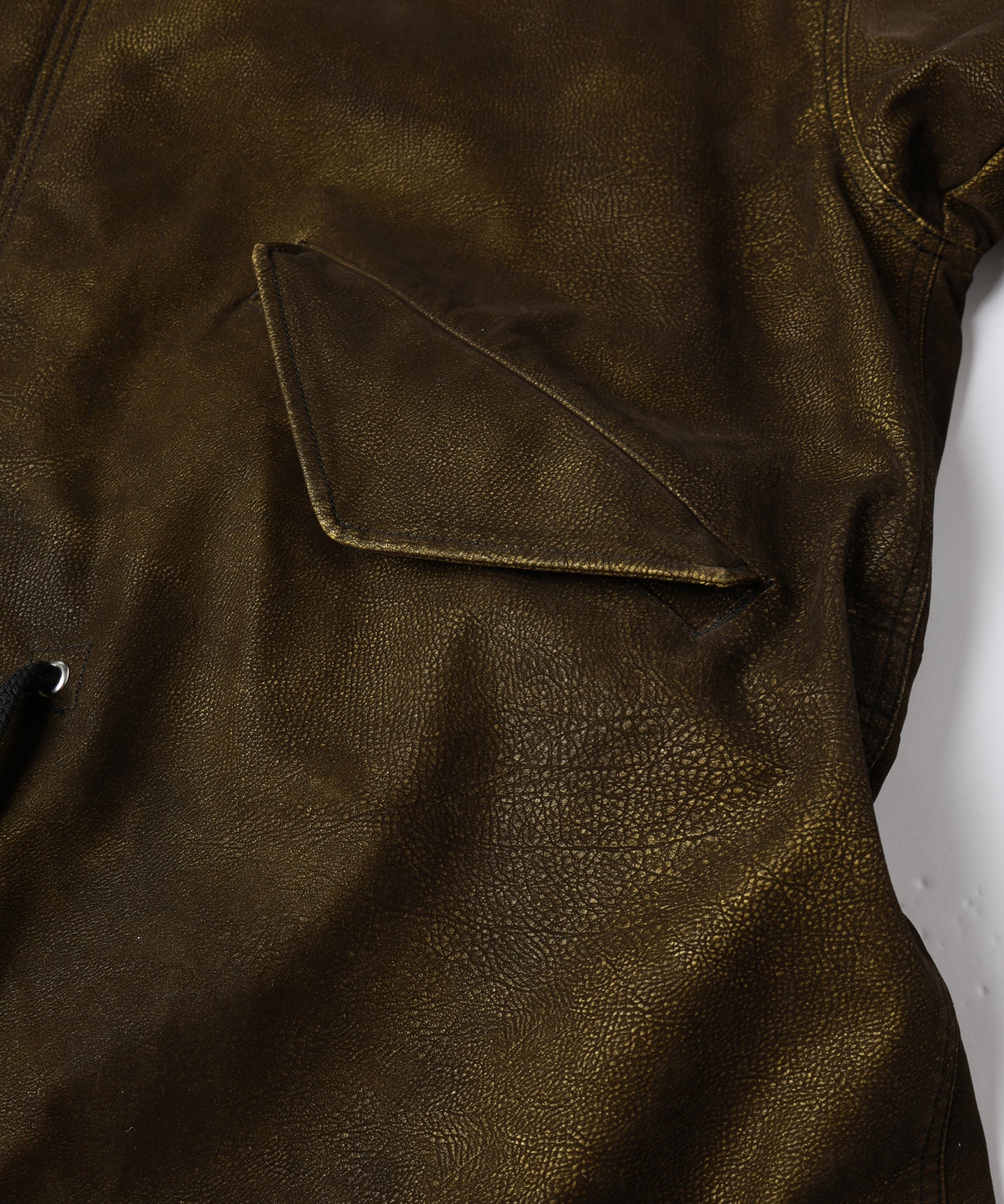 FLOCKING ECO LEATHER COAT【8月下旬】