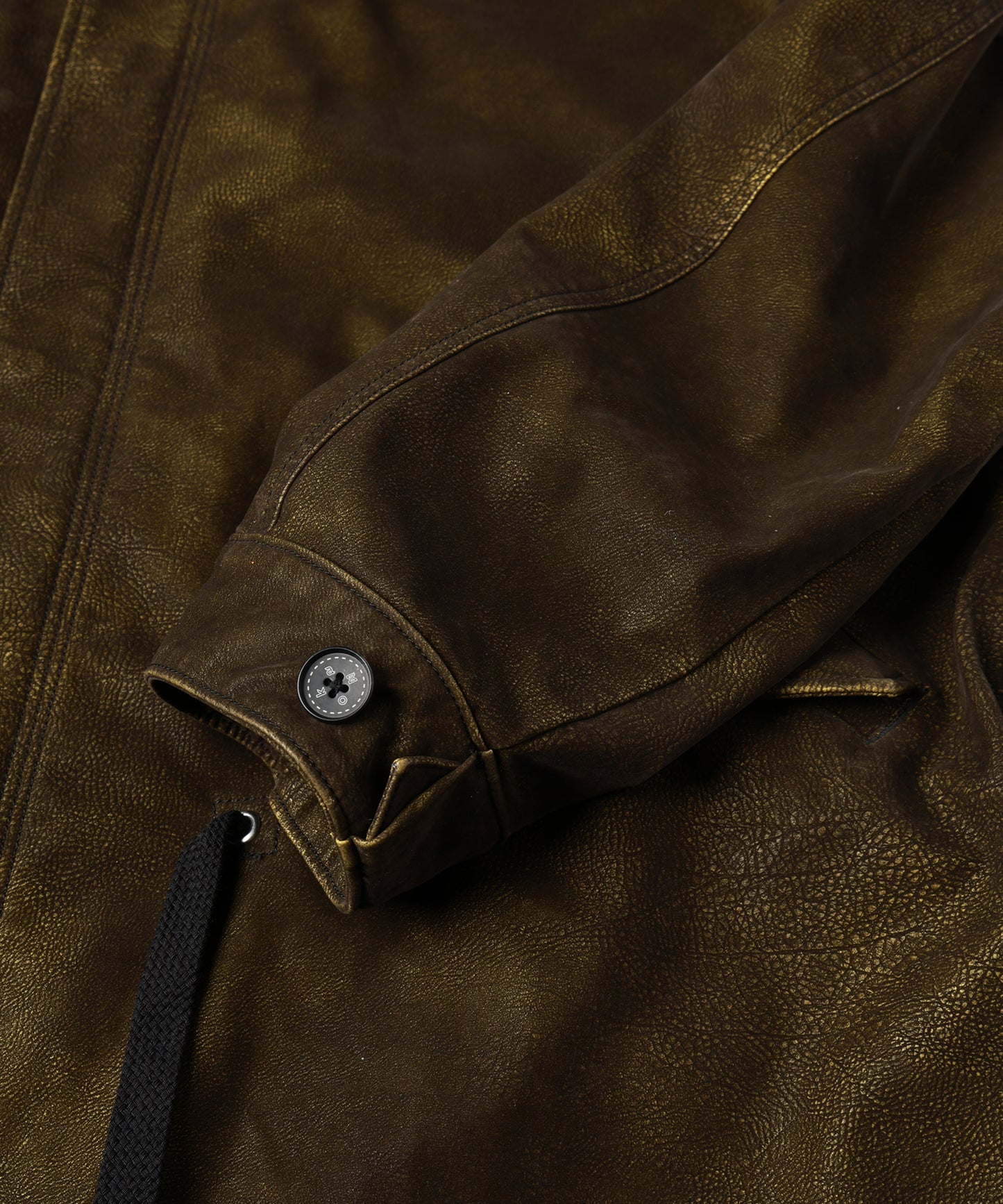 FLOCKING ECO LEATHER COAT【8月下旬】