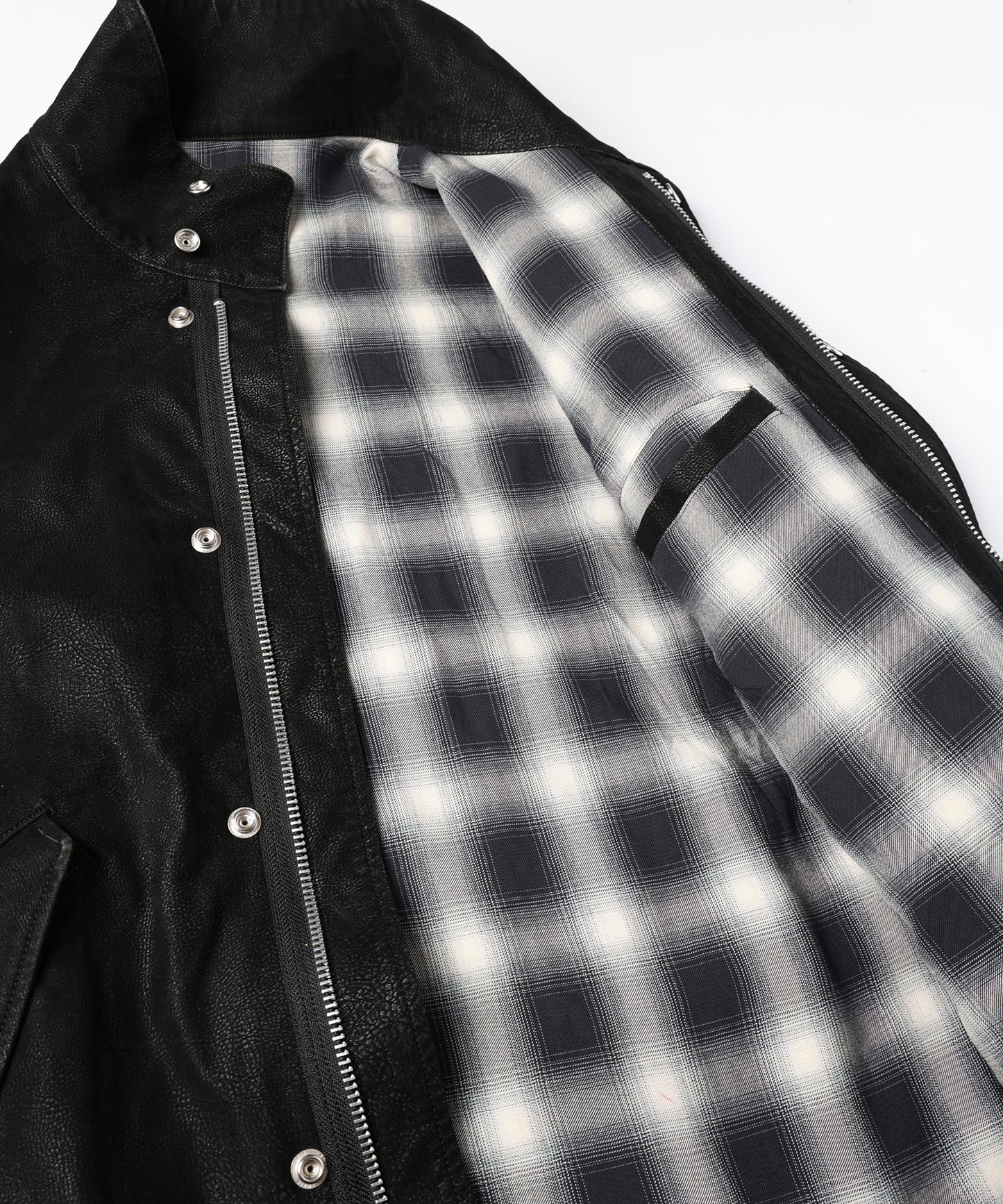 FLOCKING ECO LEATHER COAT【8月下旬】