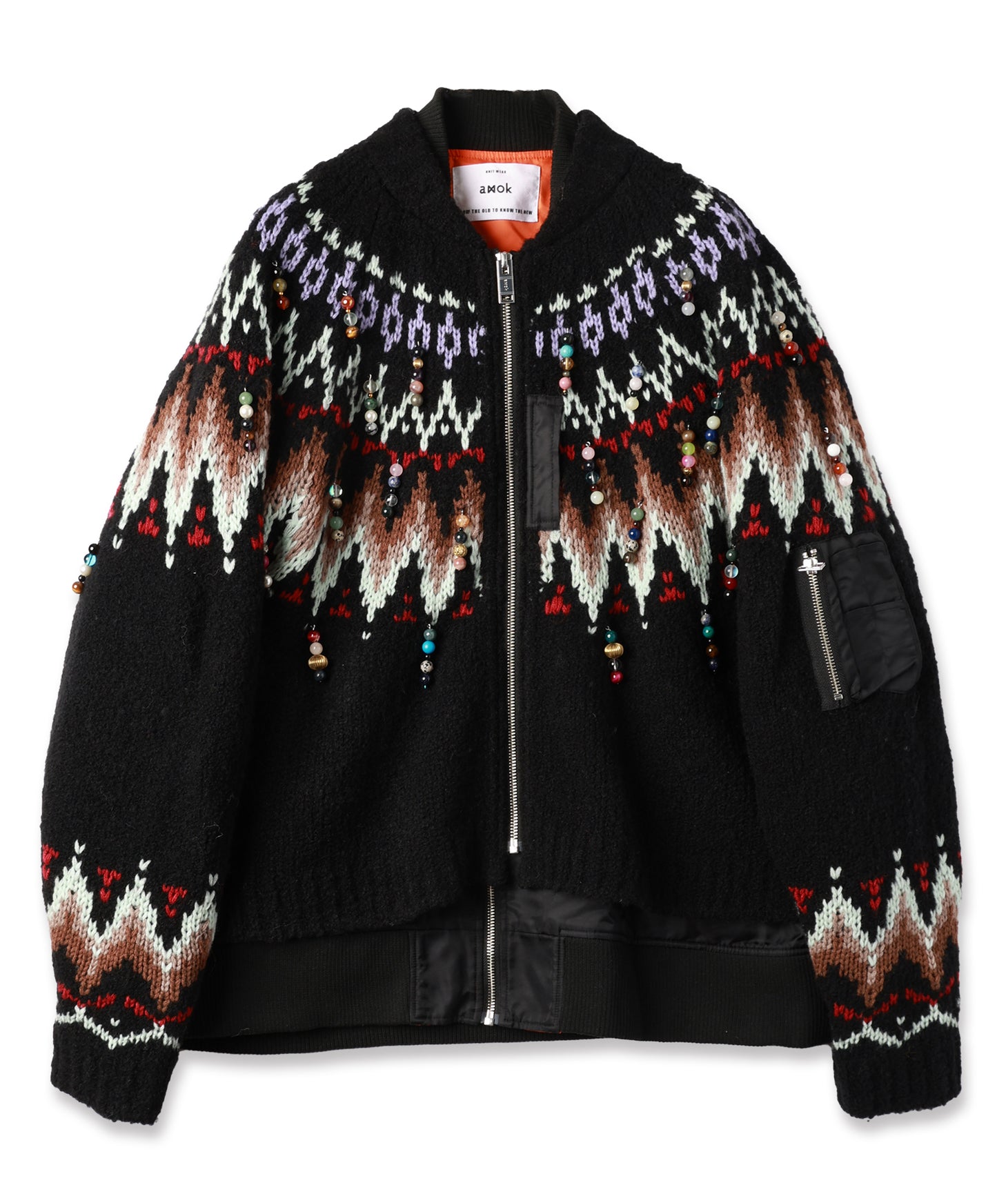 KNIT DOCKING BLOUSON【9月中旬】