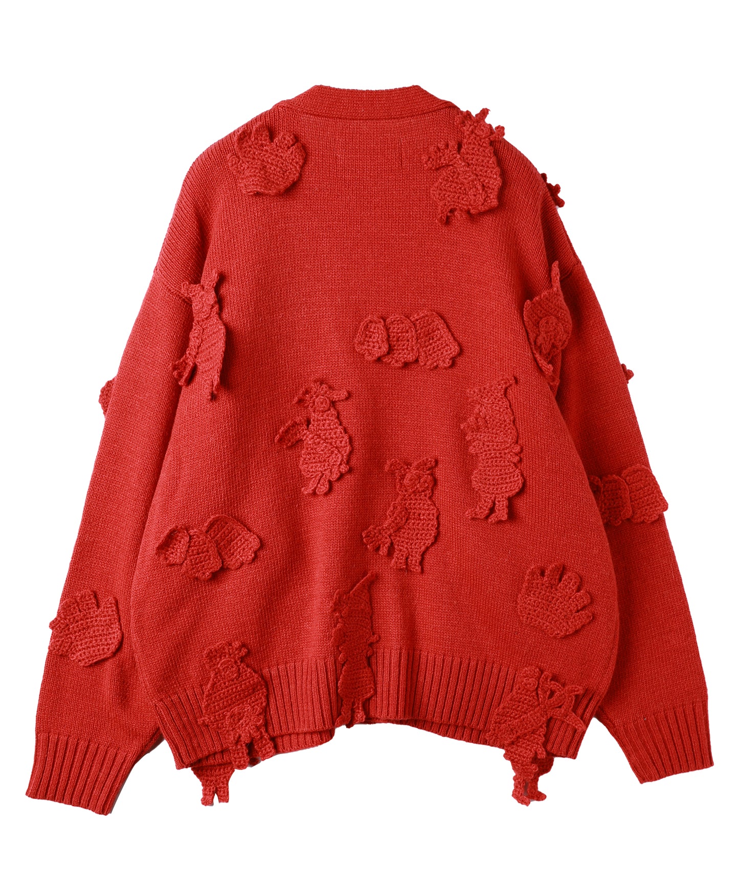 MONSTER CROCHET KNIT CARDIGAN【9月中旬】