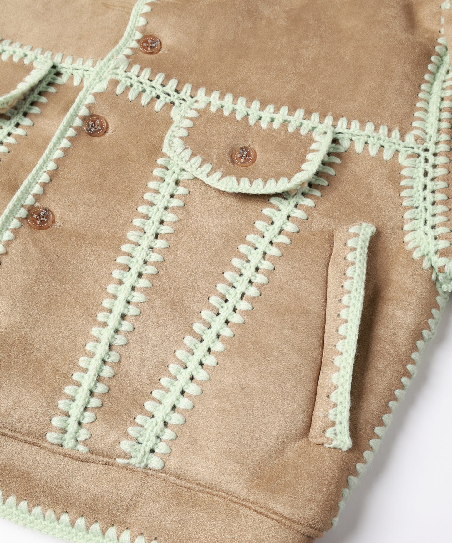 HAND KNITTING BOA BLOUSON【9月中旬】