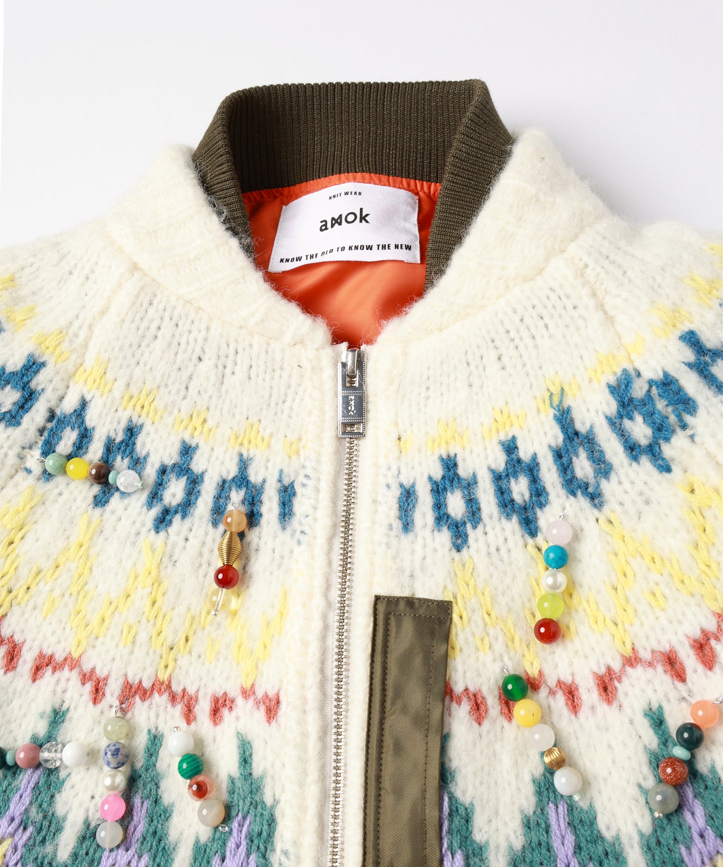 KNIT DOCKING BLOUSON【9月中旬】