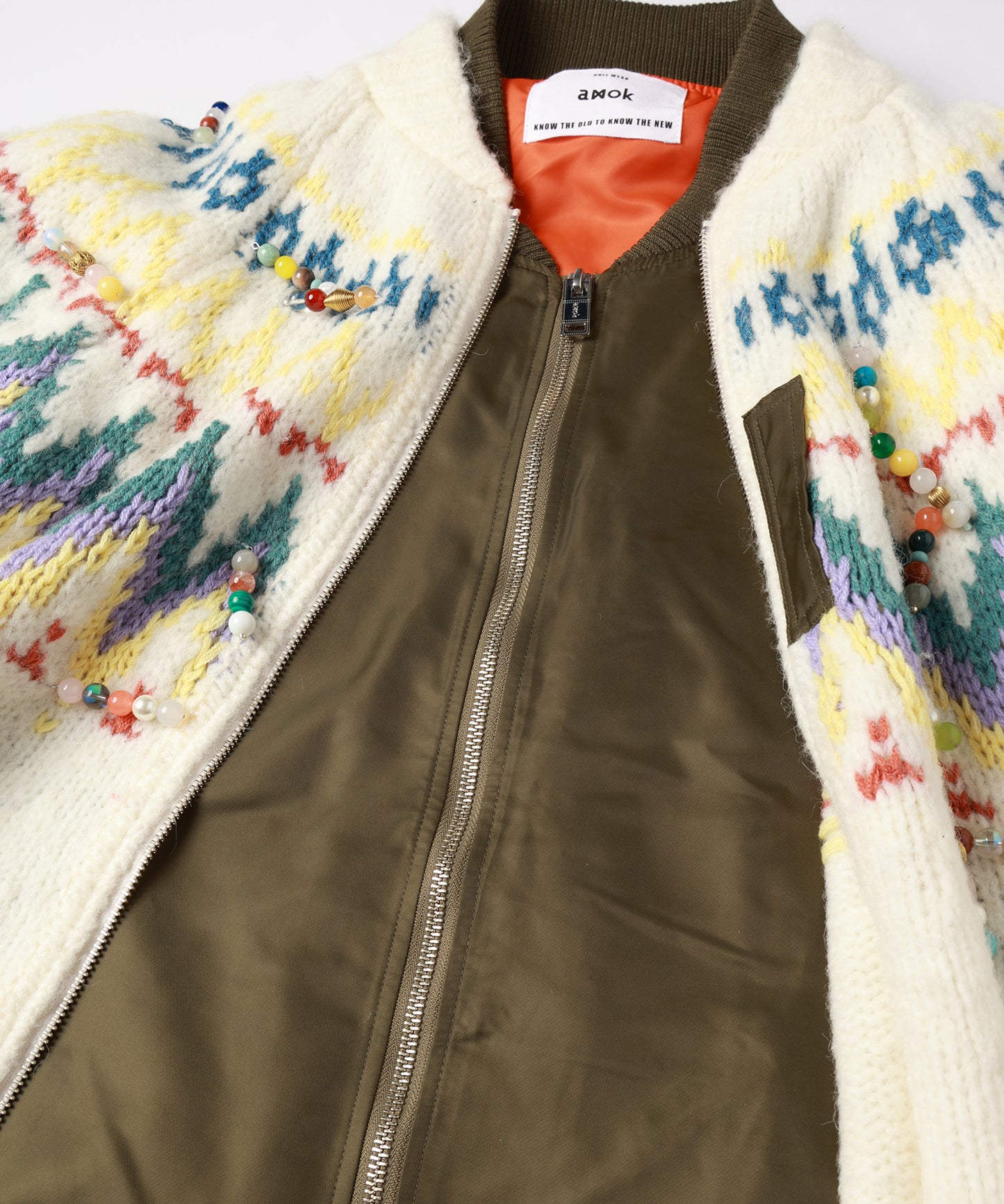 KNIT DOCKING BLOUSON【9月中旬】