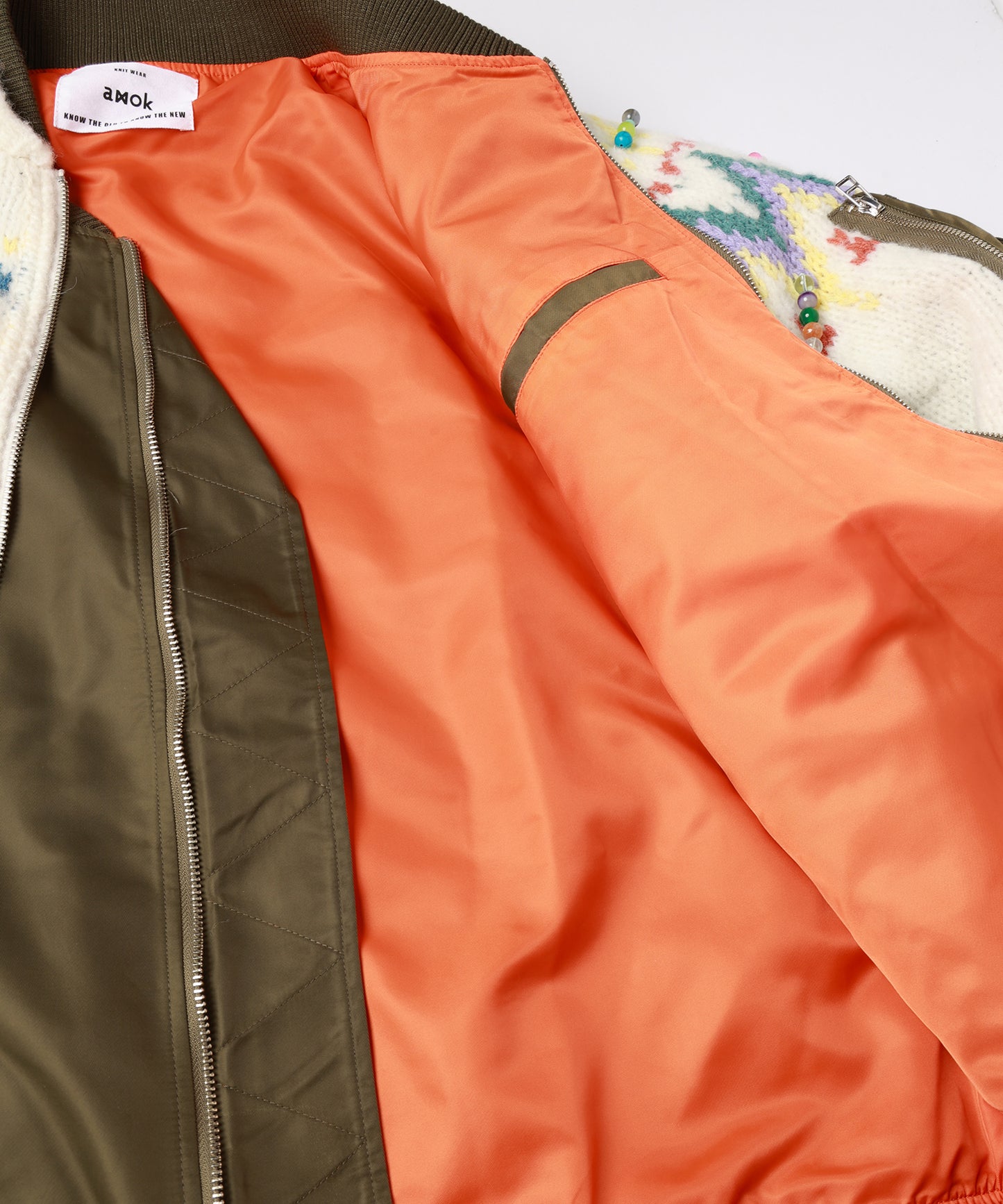 KNIT DOCKING BLOUSON【9月中旬】