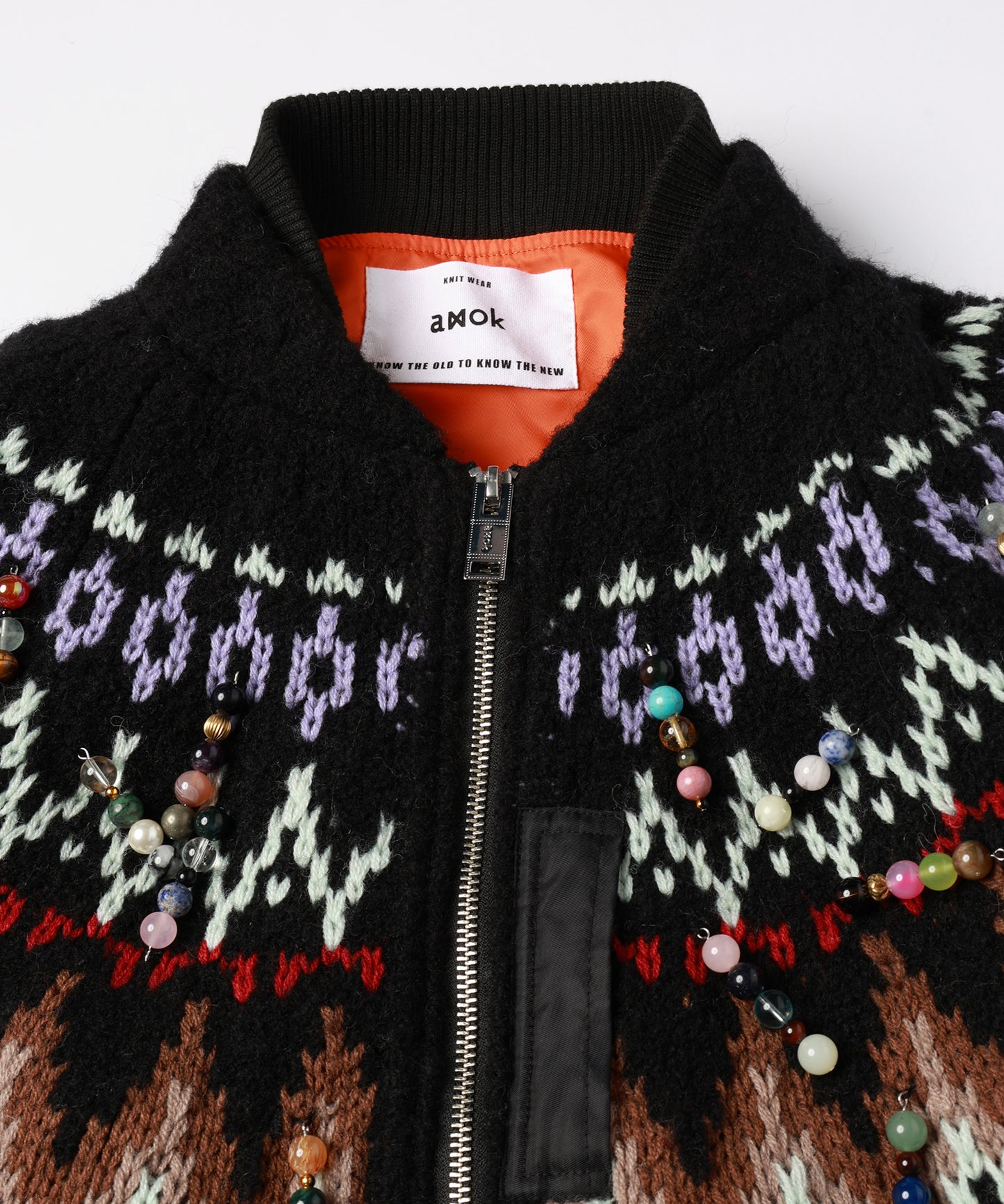 KNIT DOCKING BLOUSON【9月中旬】