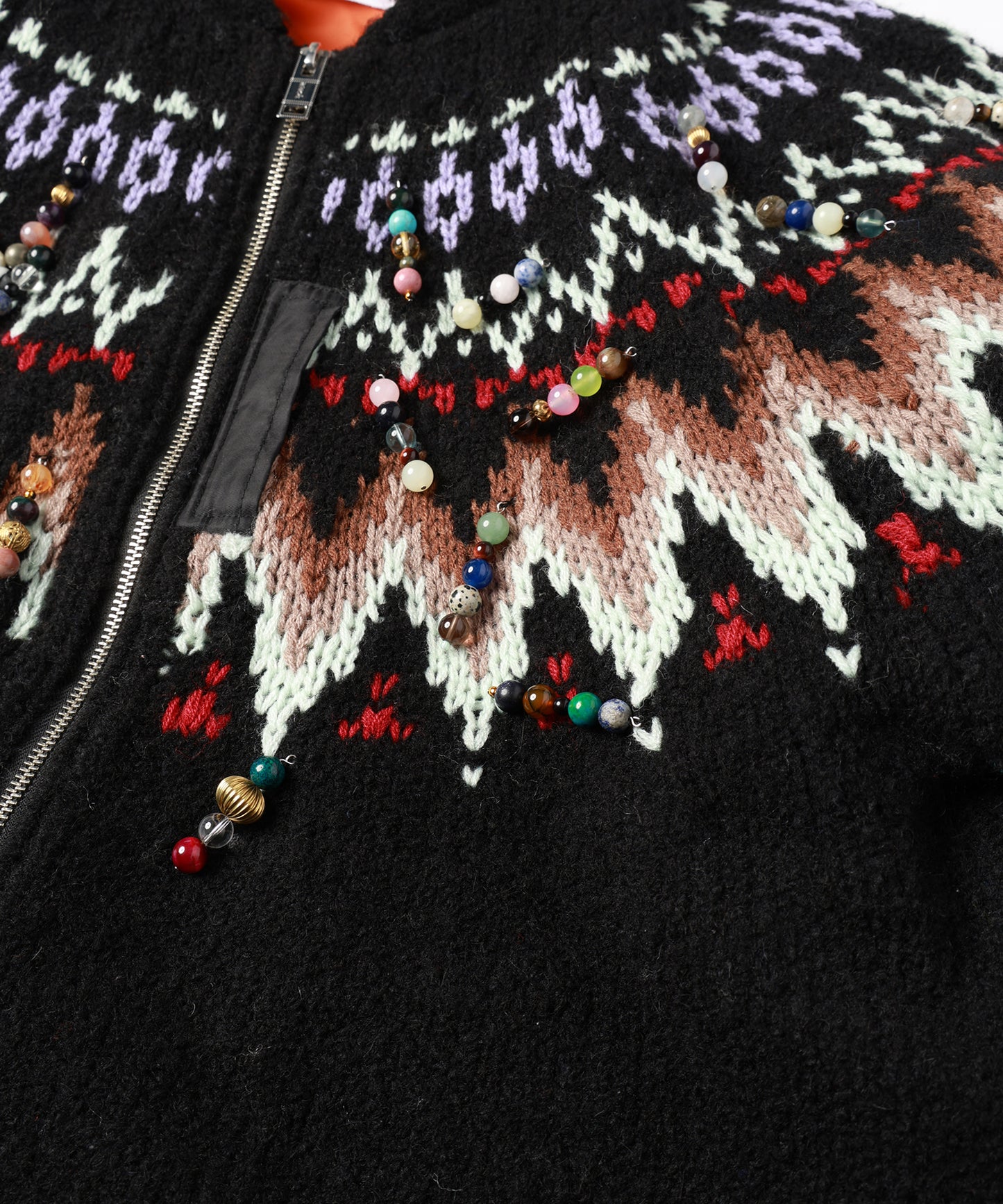 KNIT DOCKING BLOUSON【9月中旬】