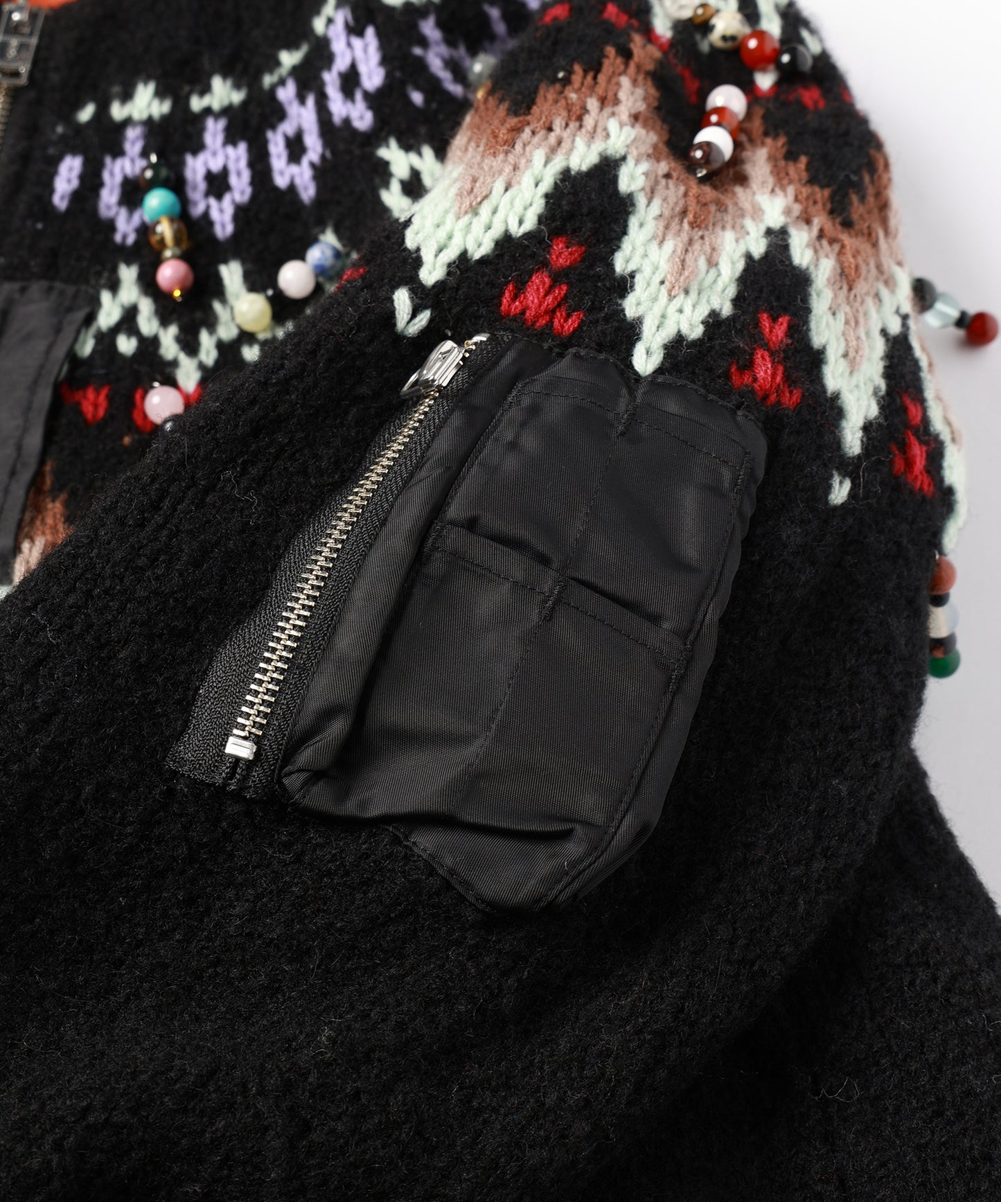 KNIT DOCKING BLOUSON【9月中旬】