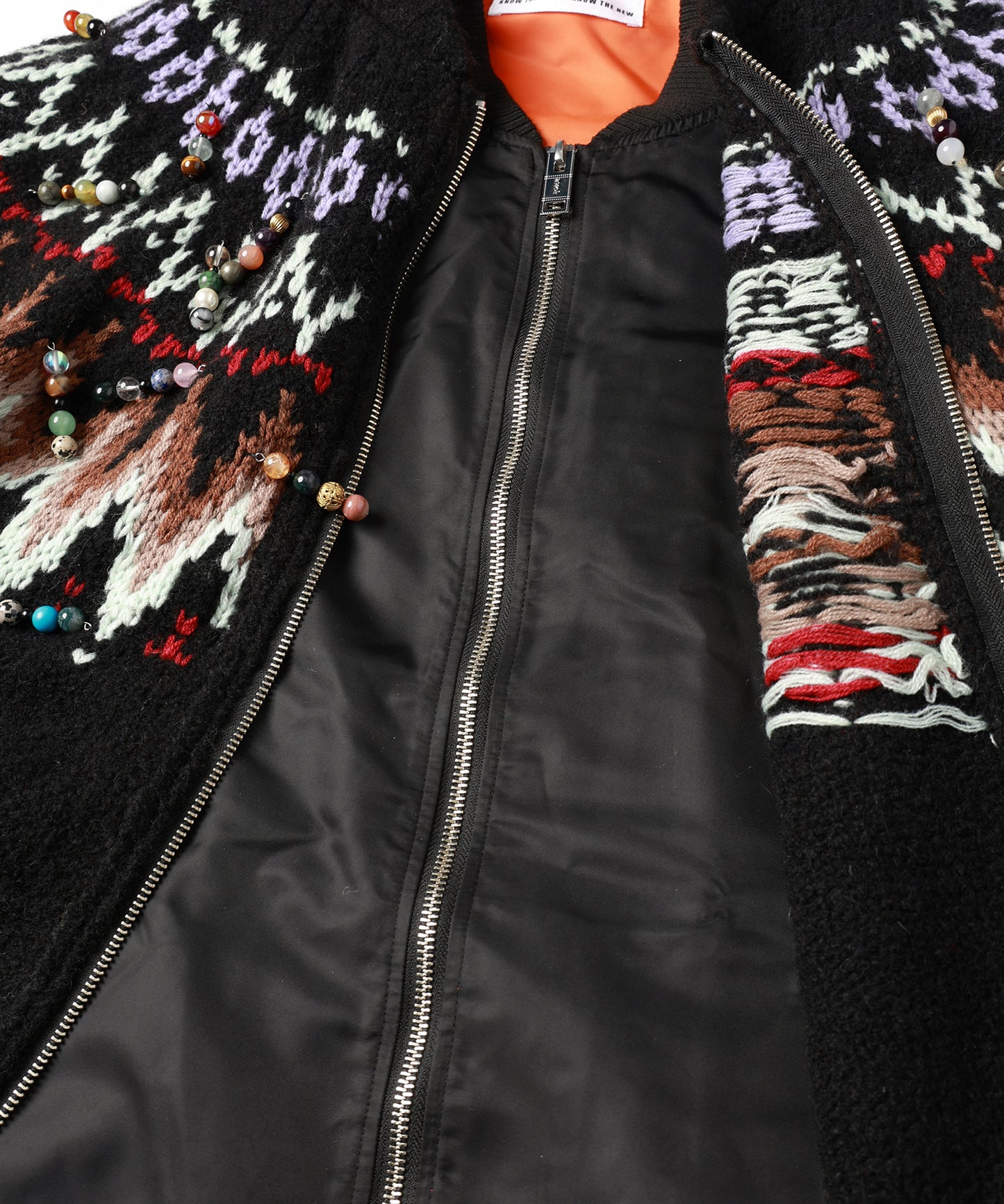 KNIT DOCKING BLOUSON【9月中旬】