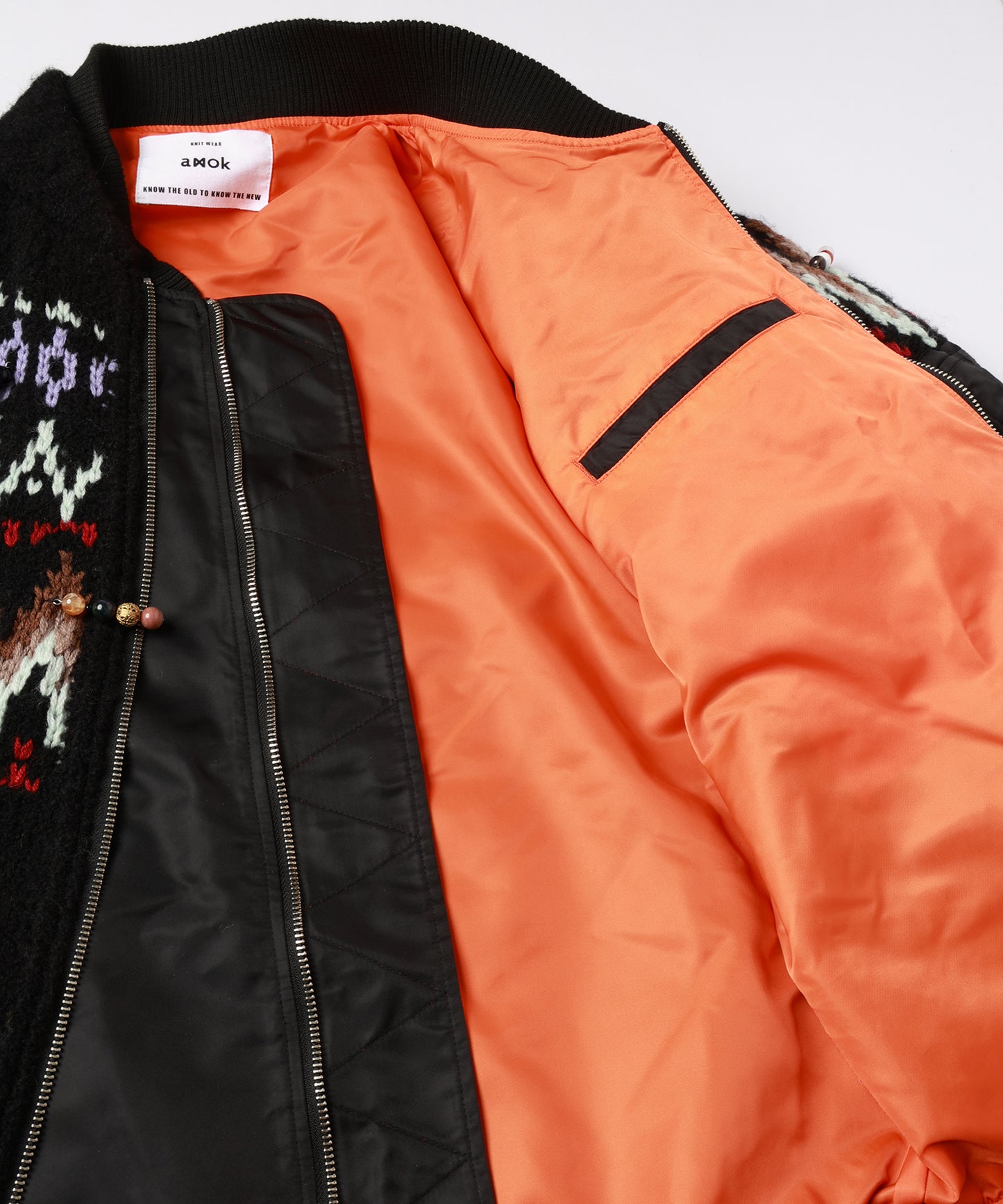 KNIT DOCKING BLOUSON【9月中旬】