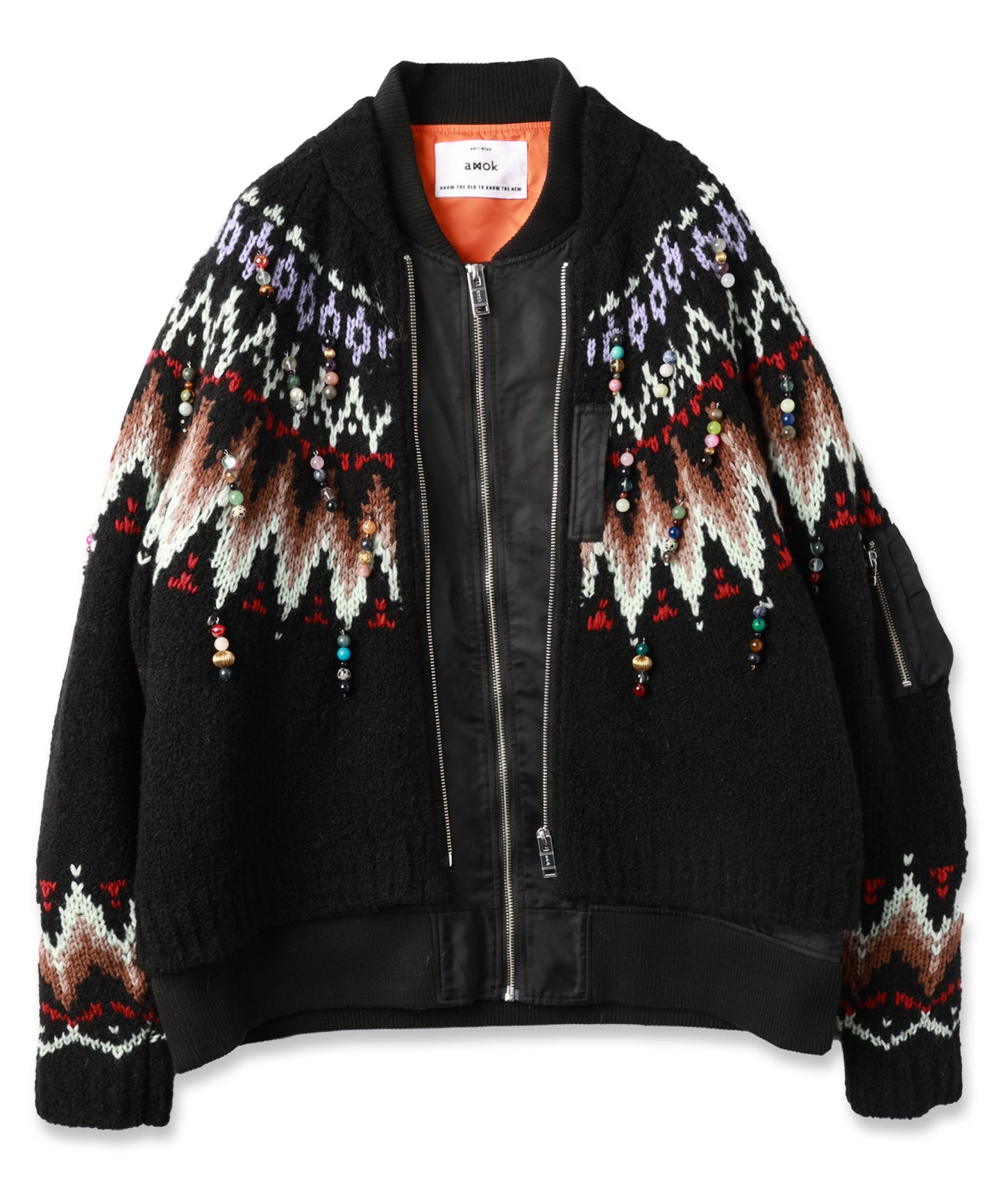 KNIT DOCKING BLOUSON【9月中旬】