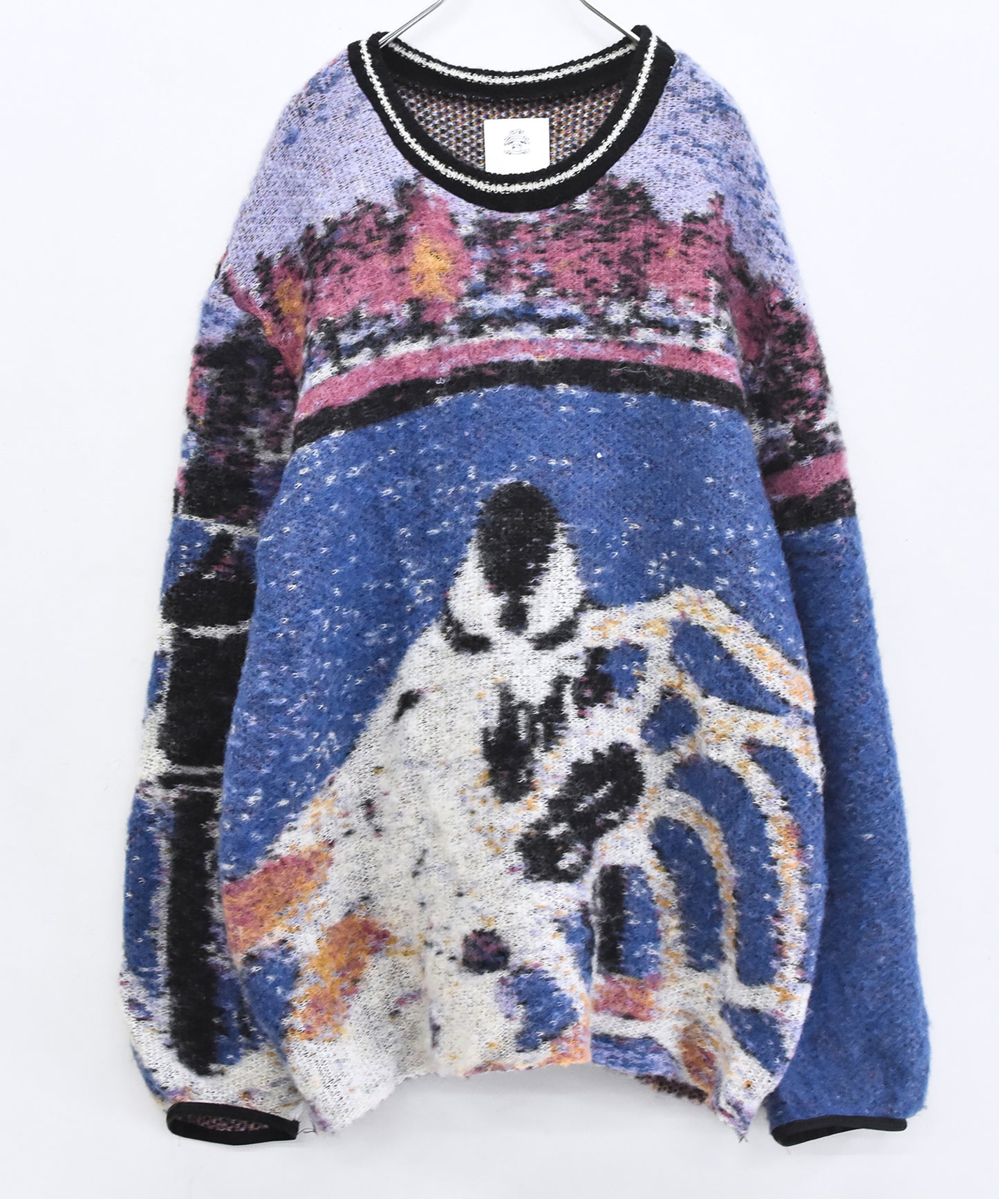 STAR MOHAIR KNIT SWEATER
