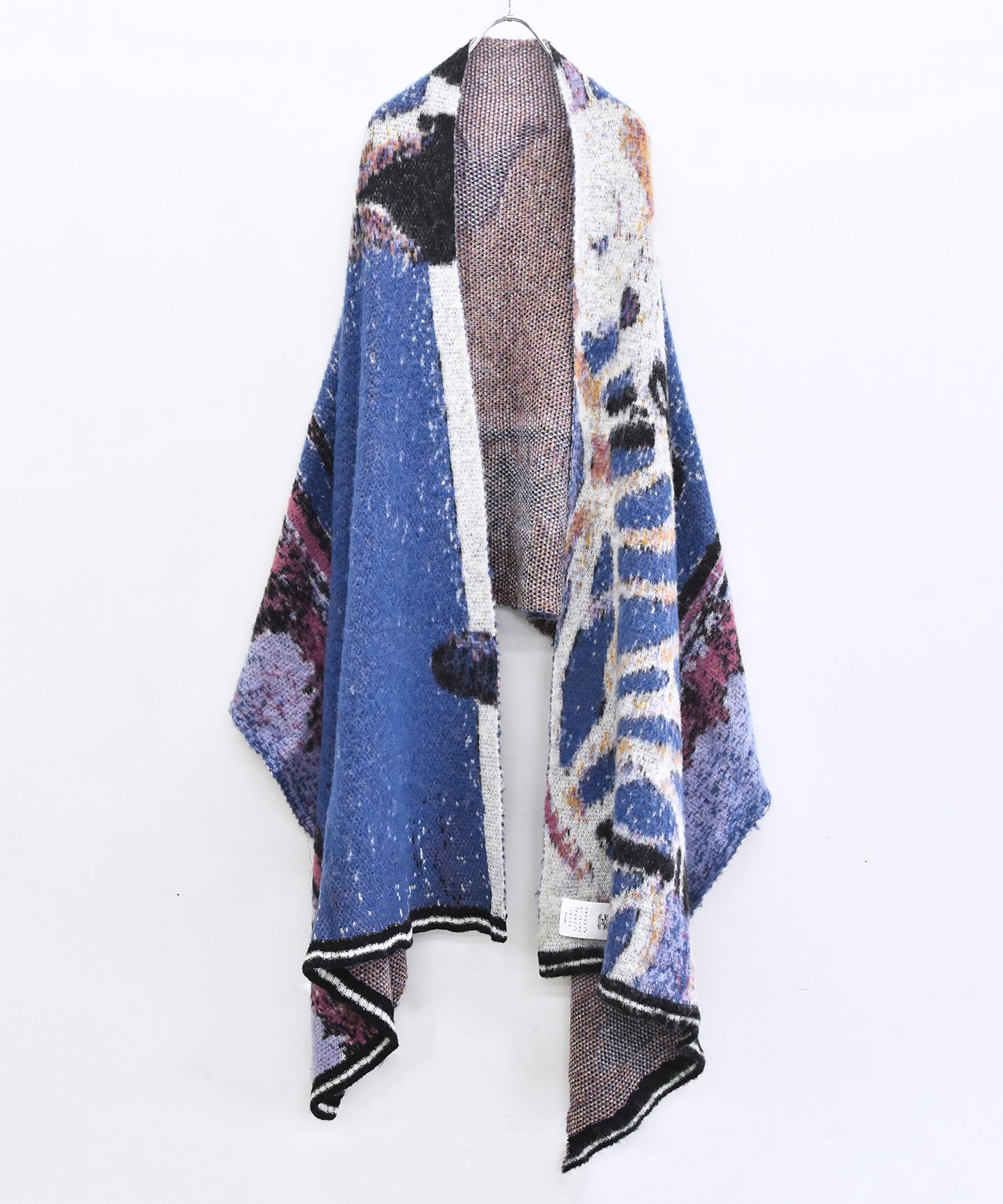 STAR MOHAIR KNIT BLANKET