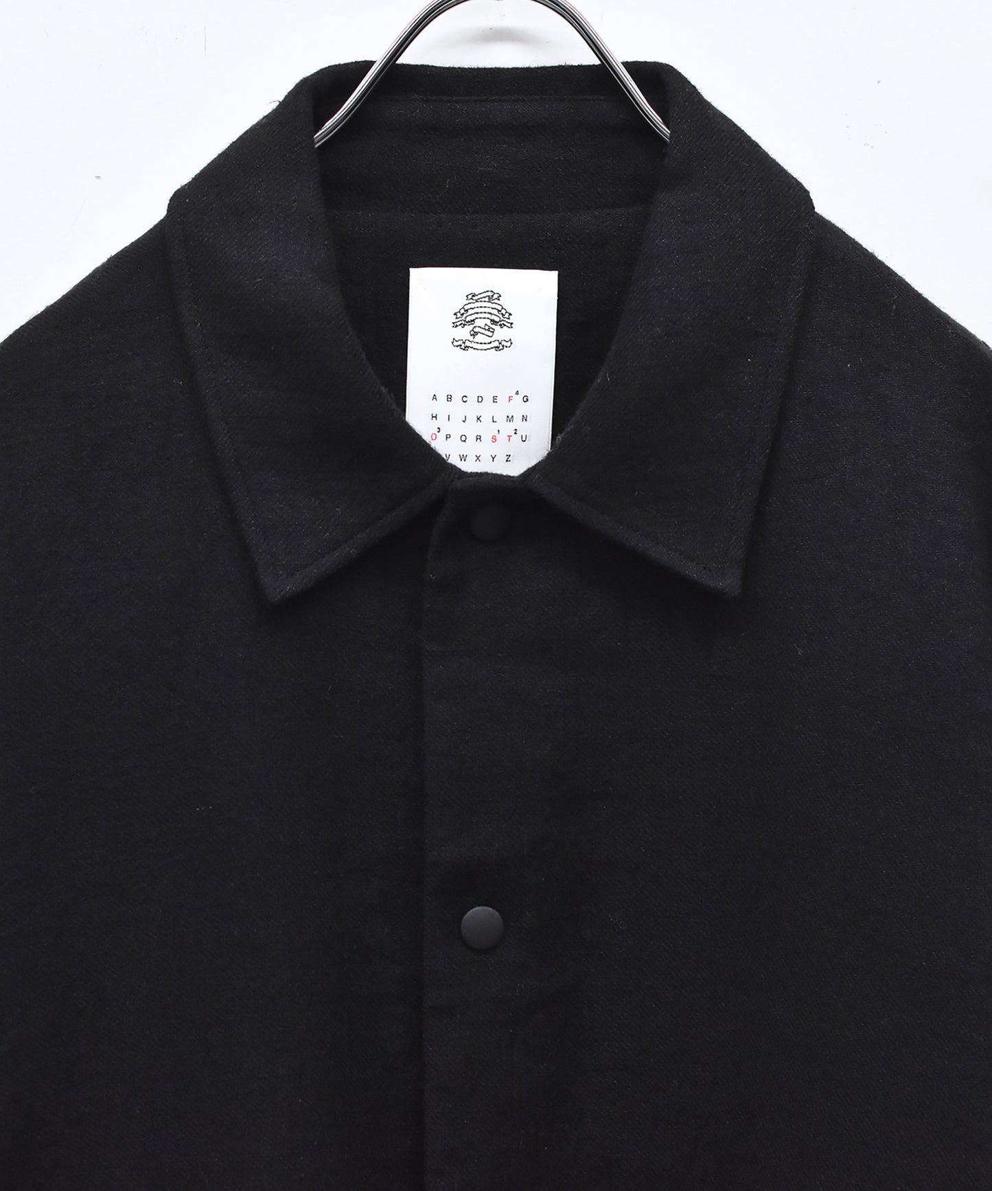 COLOR MIX LINEN WOOL COAT