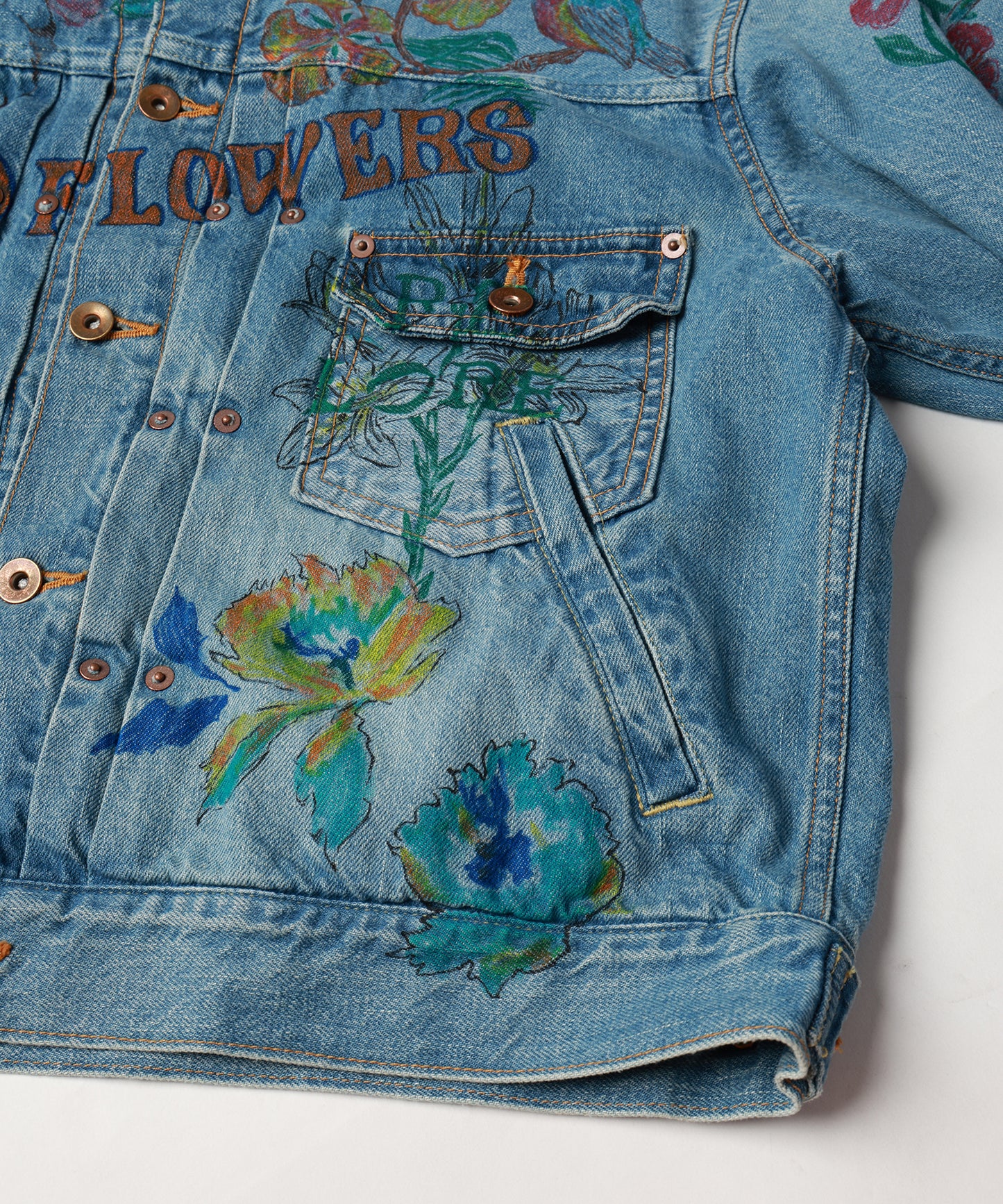 HAND-PAINT DENIM JACKET