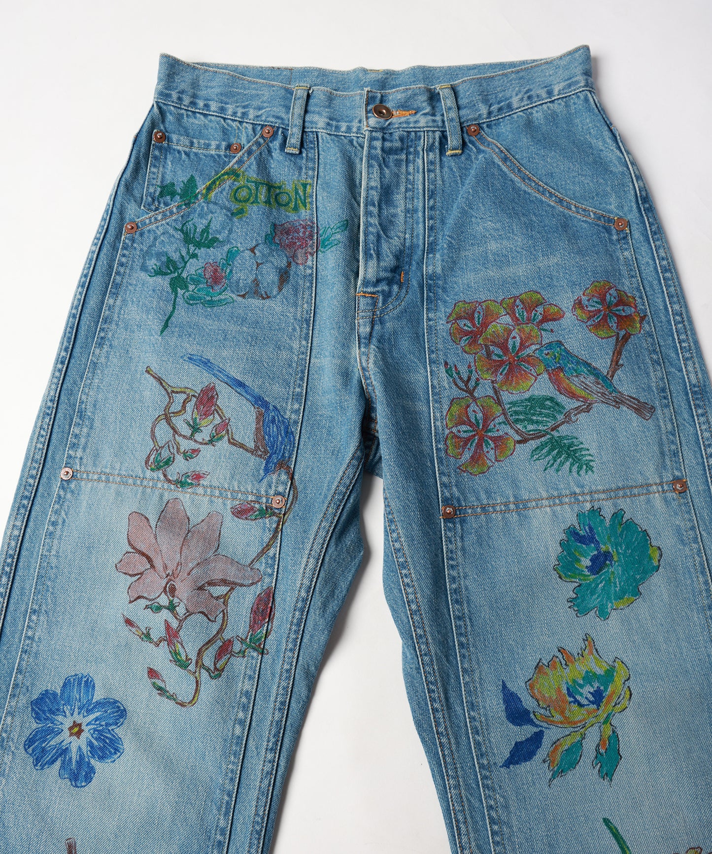 HAND-PAINT DENIM PANTS