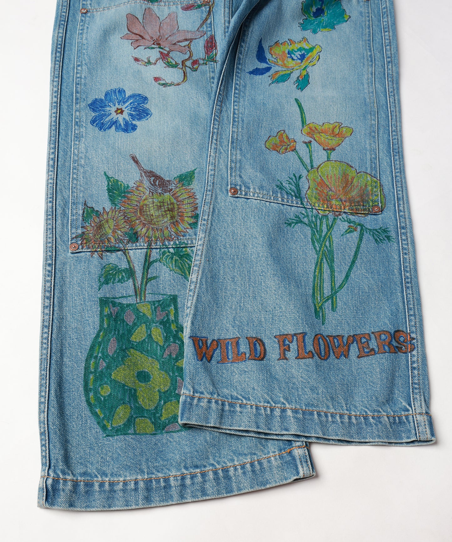 HAND-PAINT DENIM PANTS