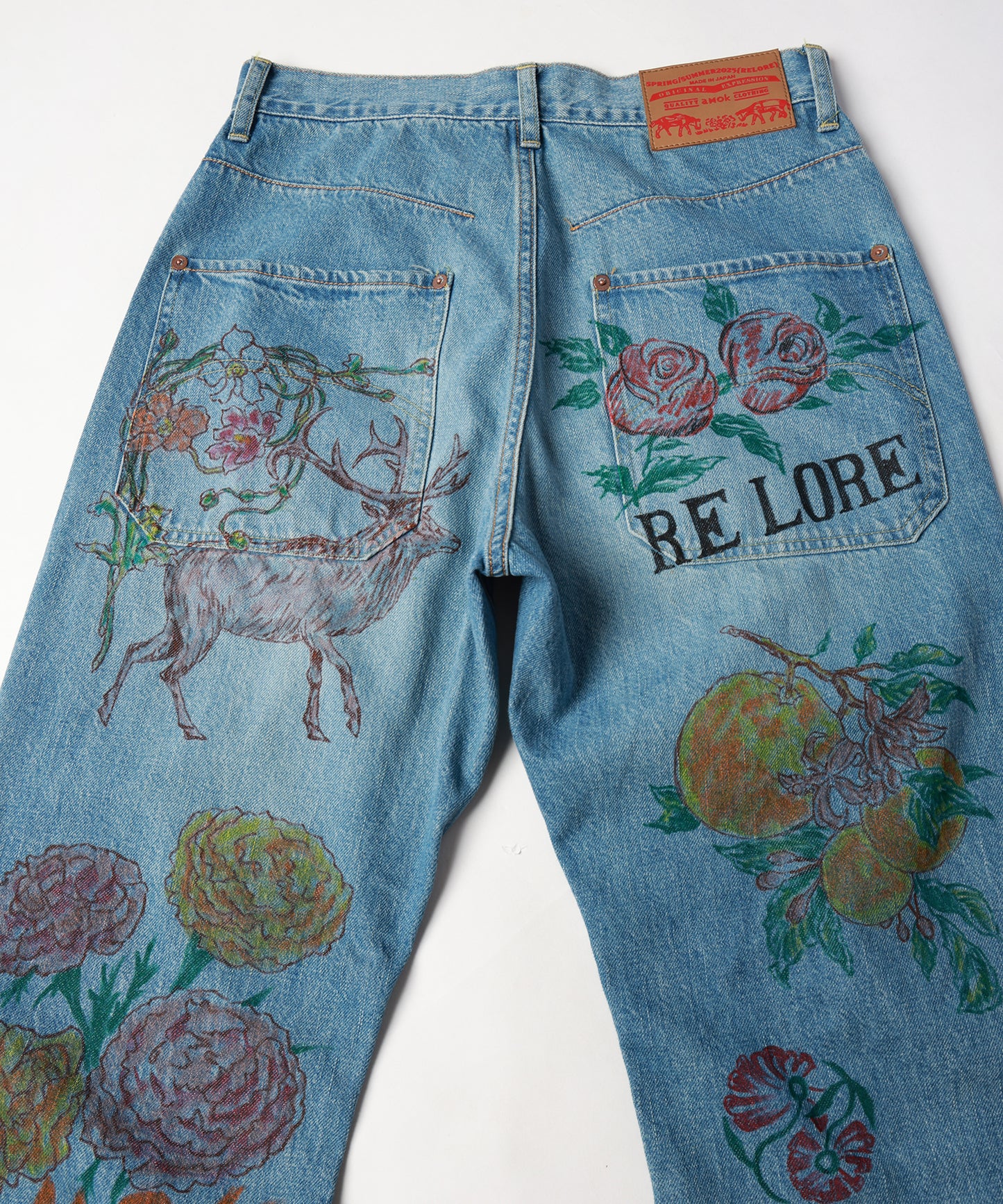 HAND-PAINT DENIM PANTS