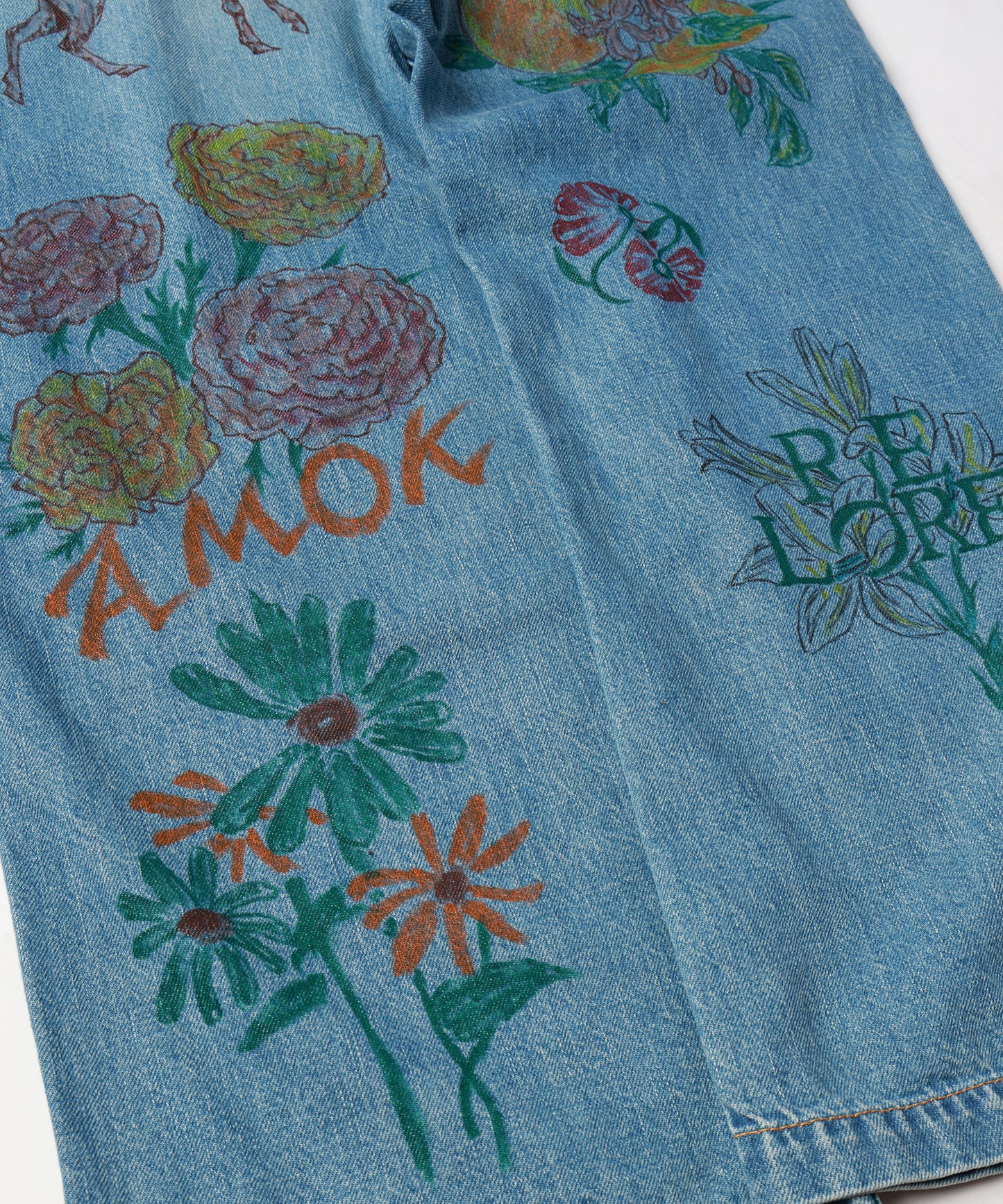 HAND-PAINT DENIM PANTS