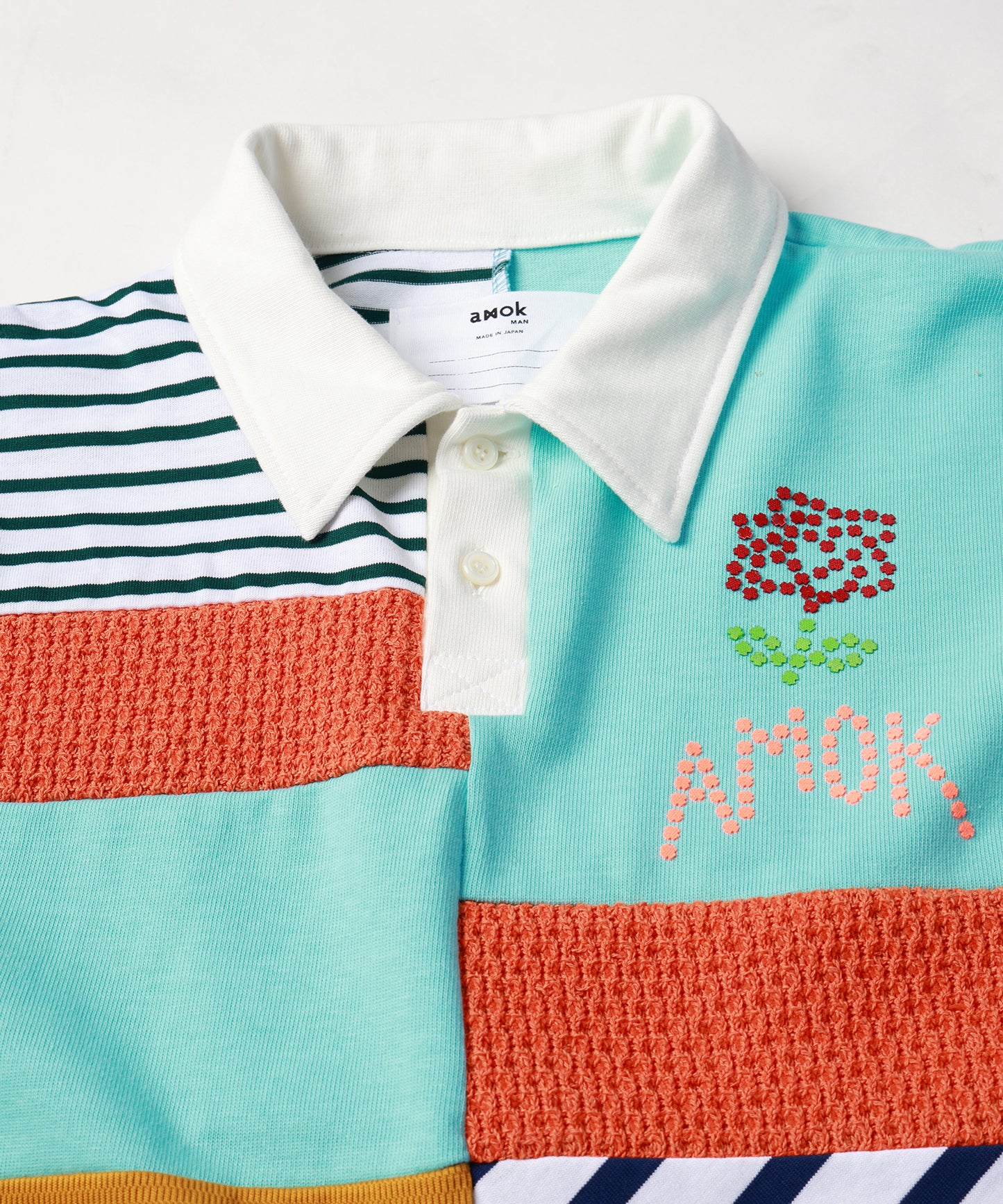 PATCHWORK POLO SHIRT