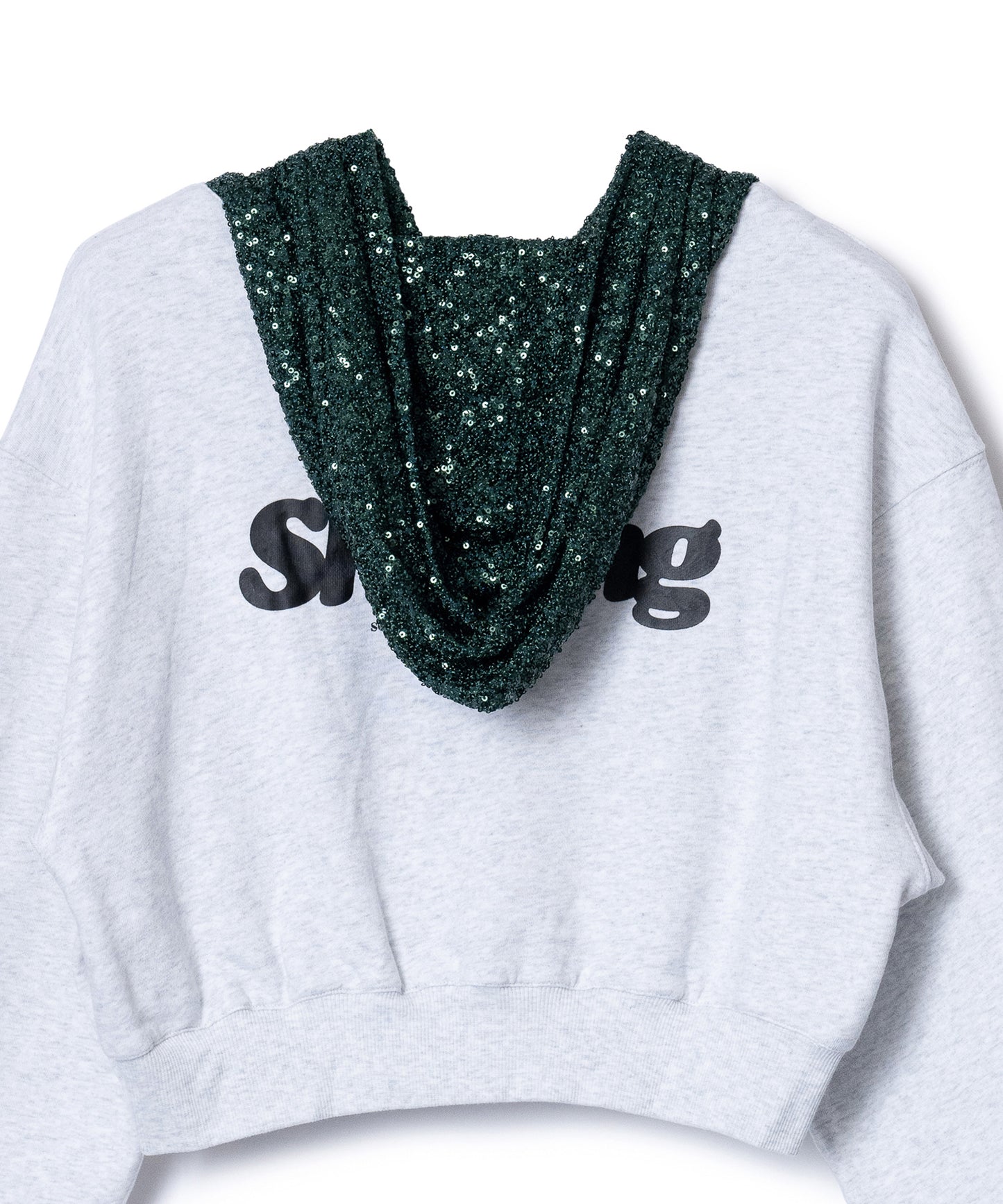 GLITTER ZIP-UP HOODIE