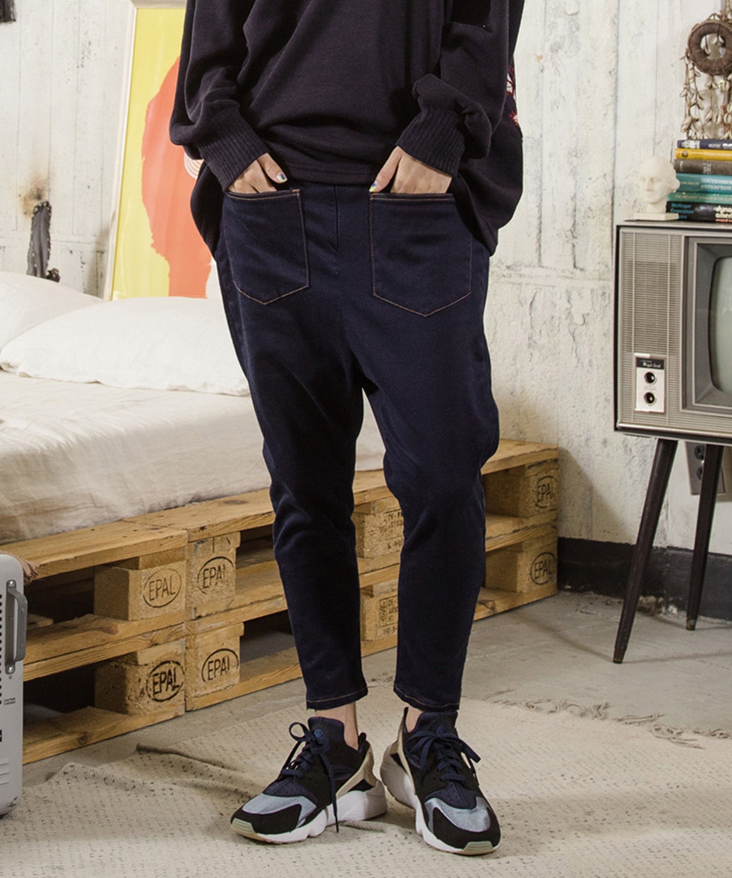 Half Turn Skinny Pants IND