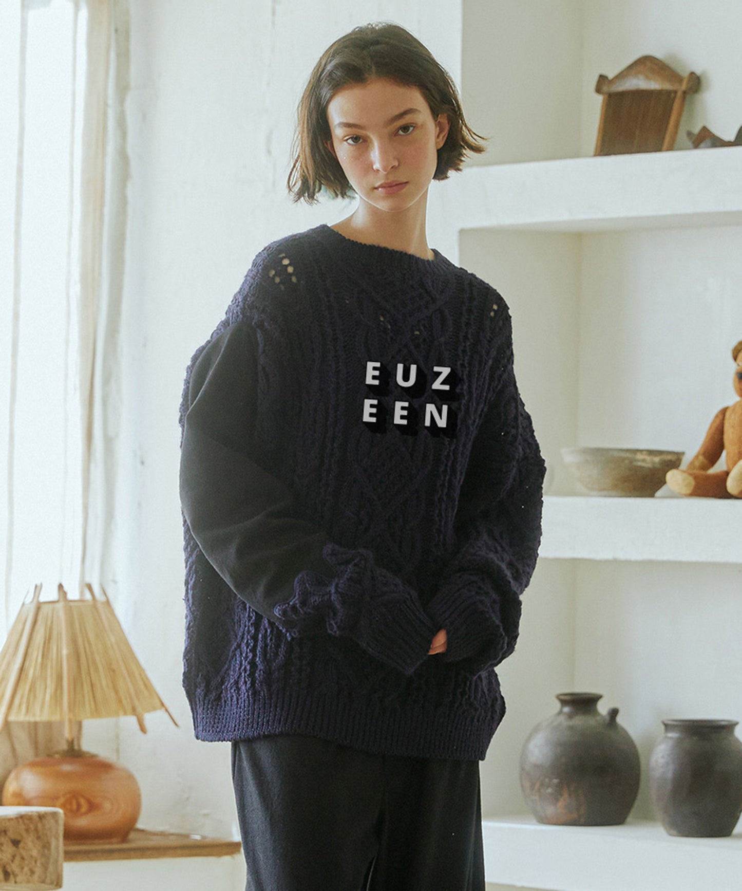 EUZEEN Mix Knit Sweater