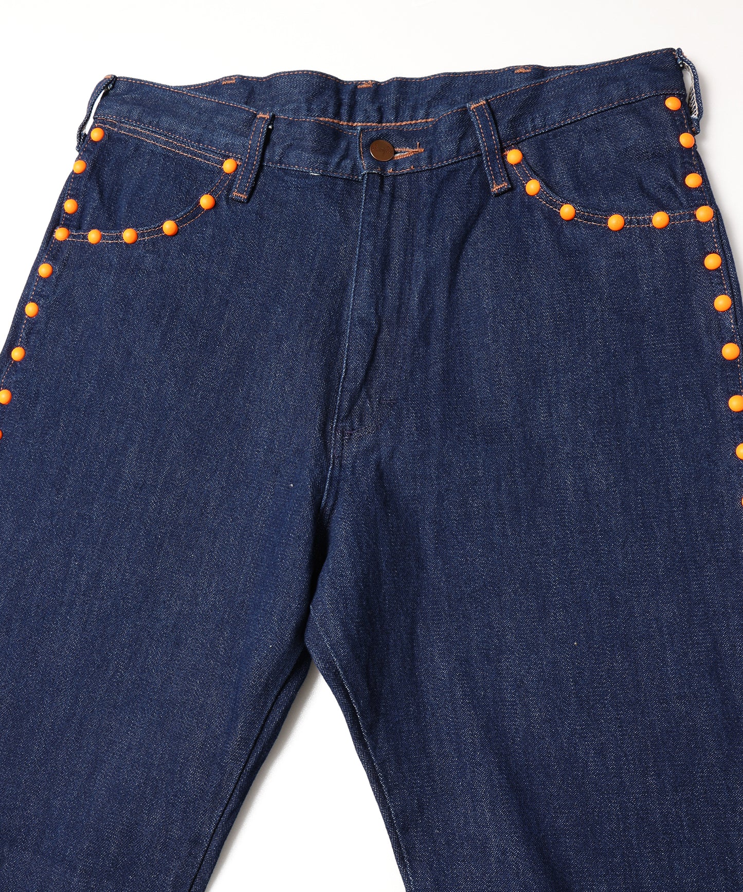 amok × wrangler COLOR STUDS FLARE DENIM PANTS