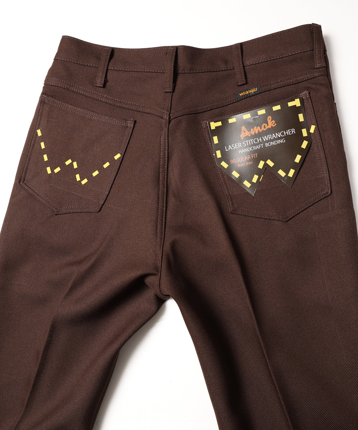 amok × wrangler LASER STITCH WRANCHER PANTS