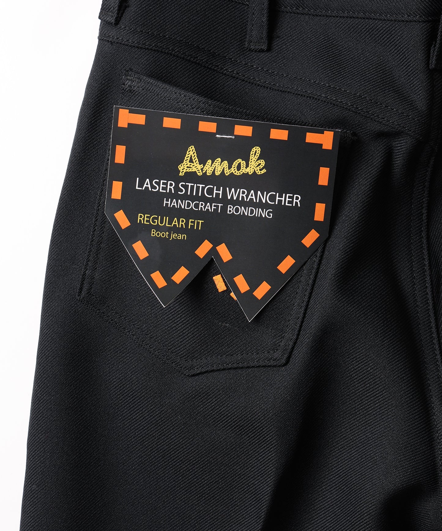 amok × wrangler LASER STITCH WRANCHER PANTS