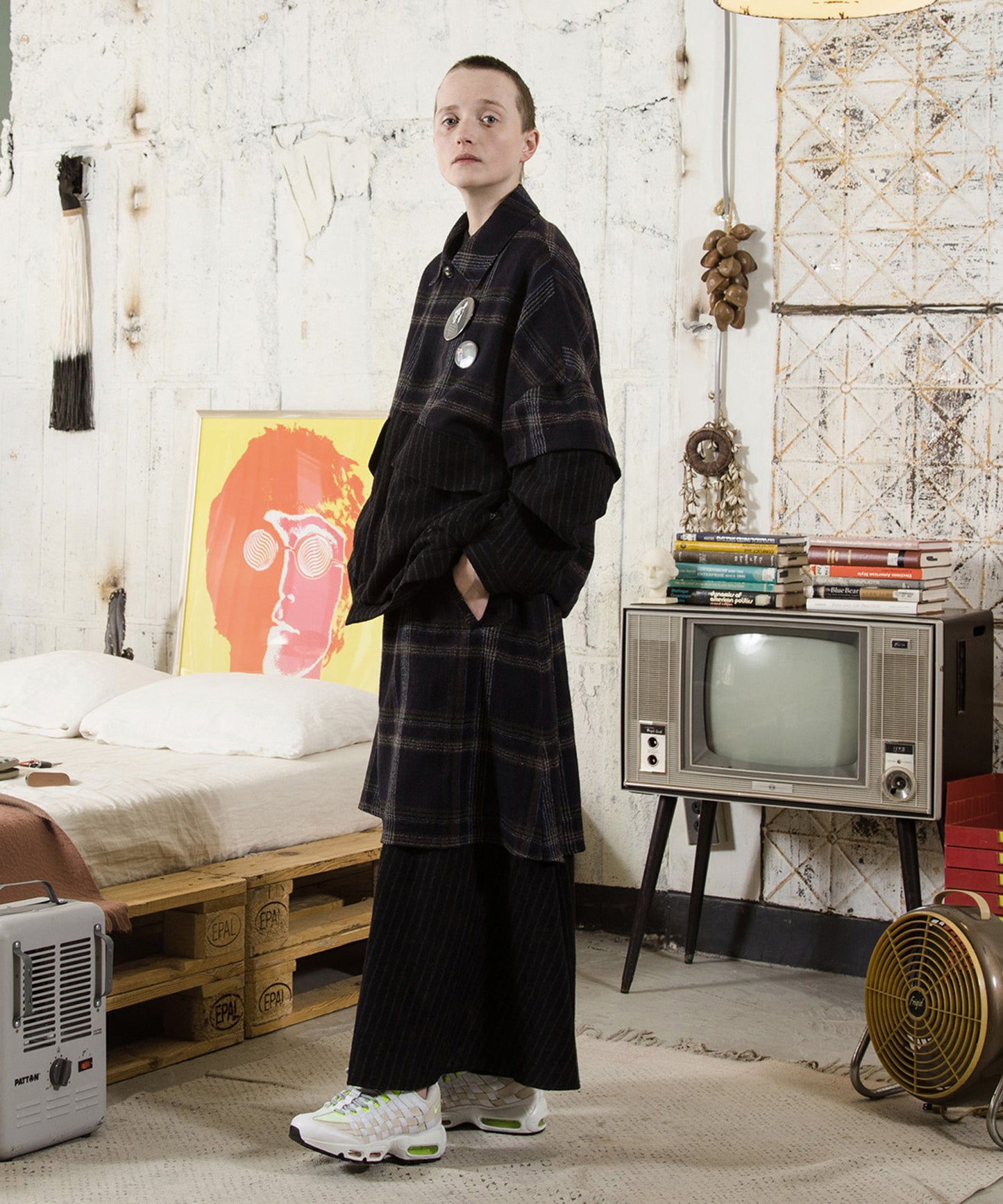 Checked Wool Layer Skirts