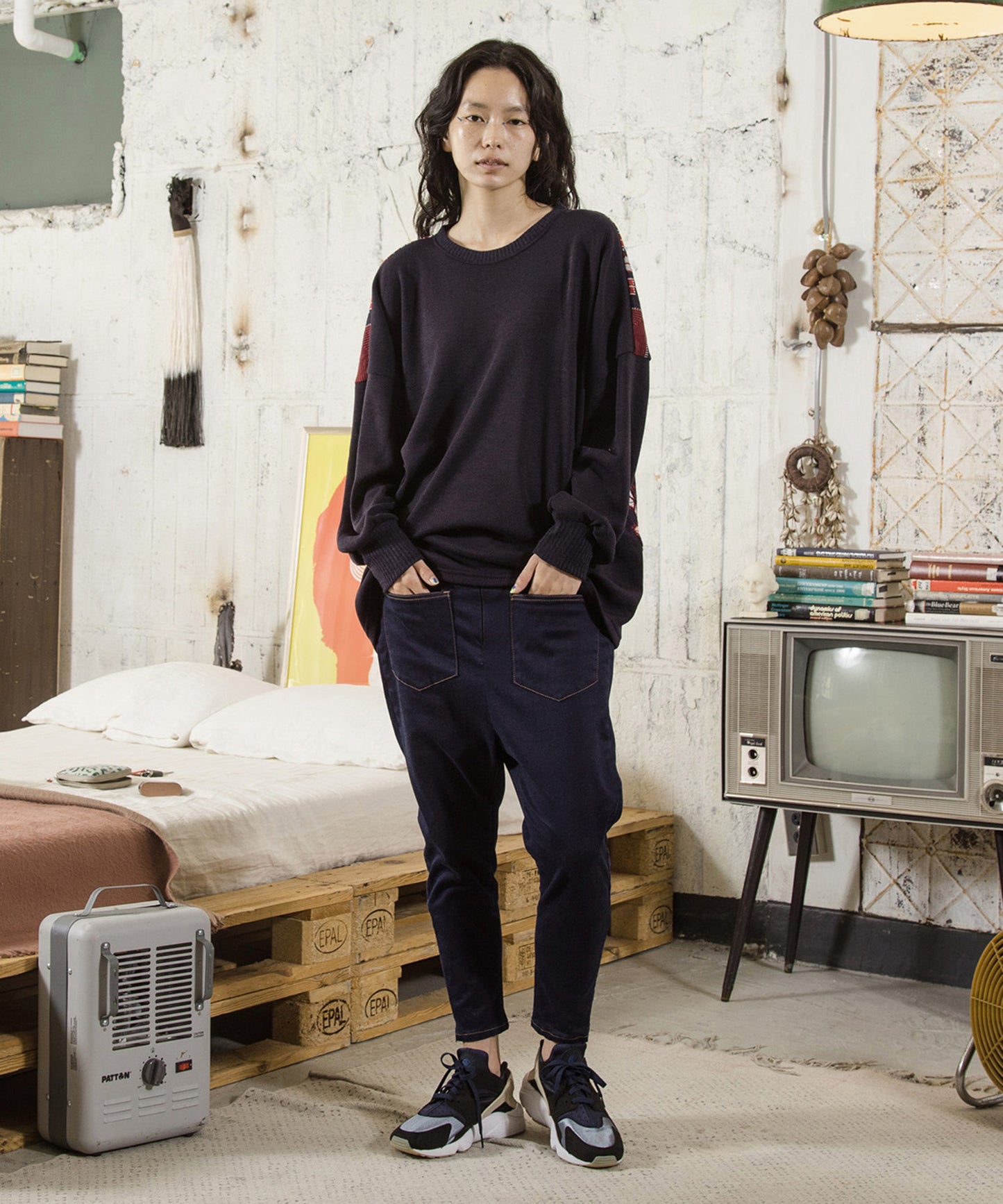 Half Turn Skinny Pants IND
