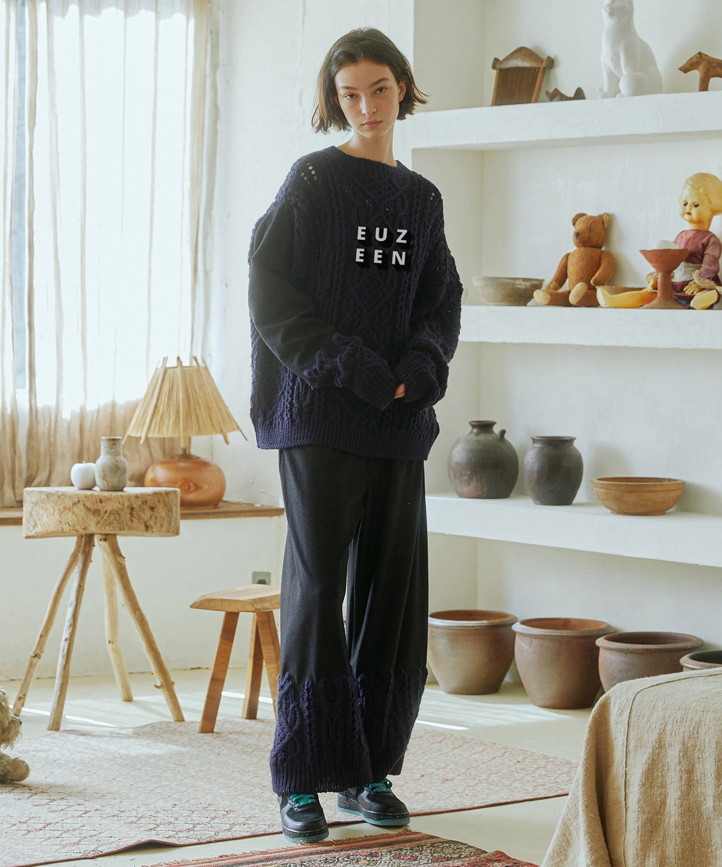 EUZEEN Mix Knit Sweater