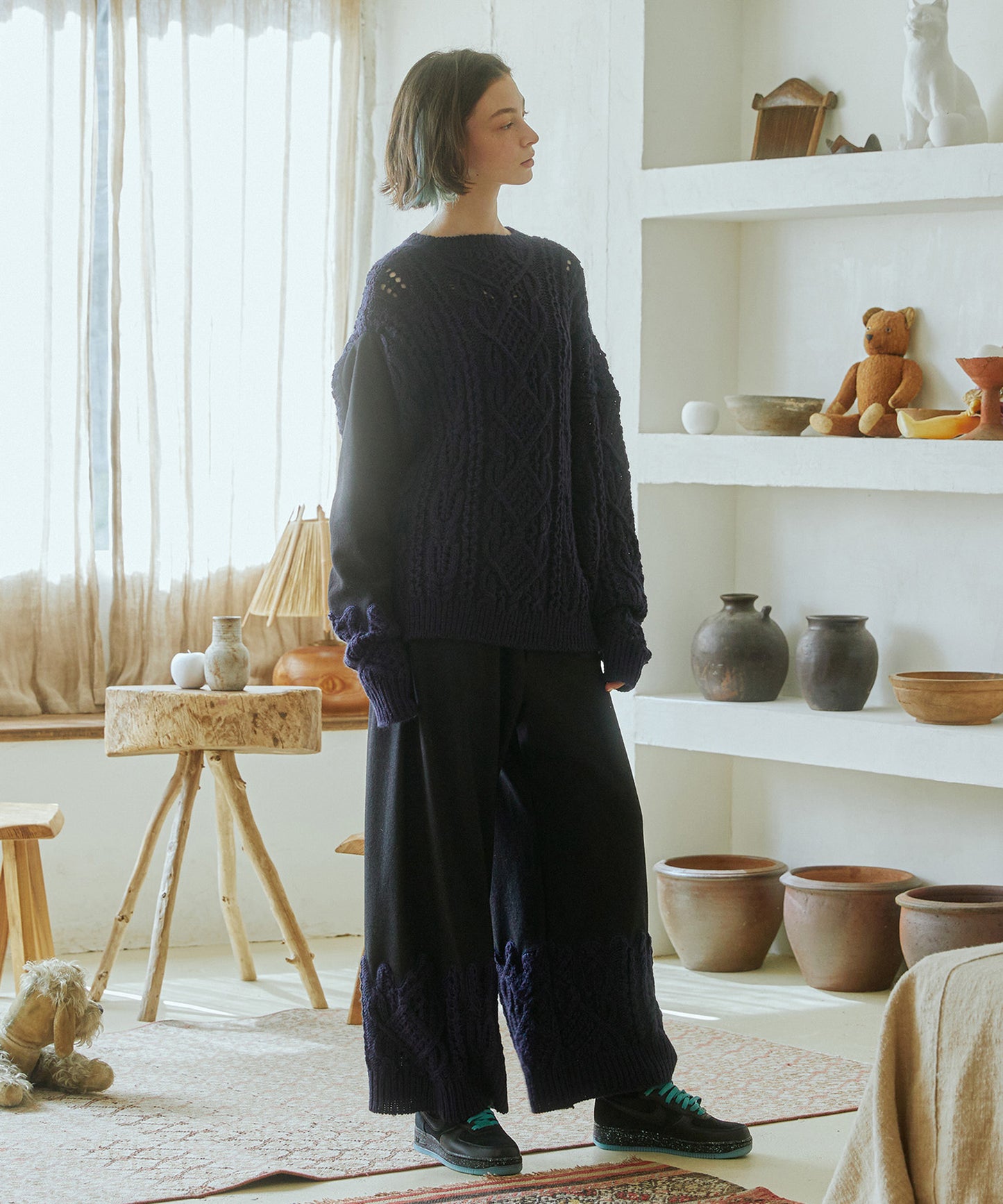 EUZEEN Mix Knit Sweater