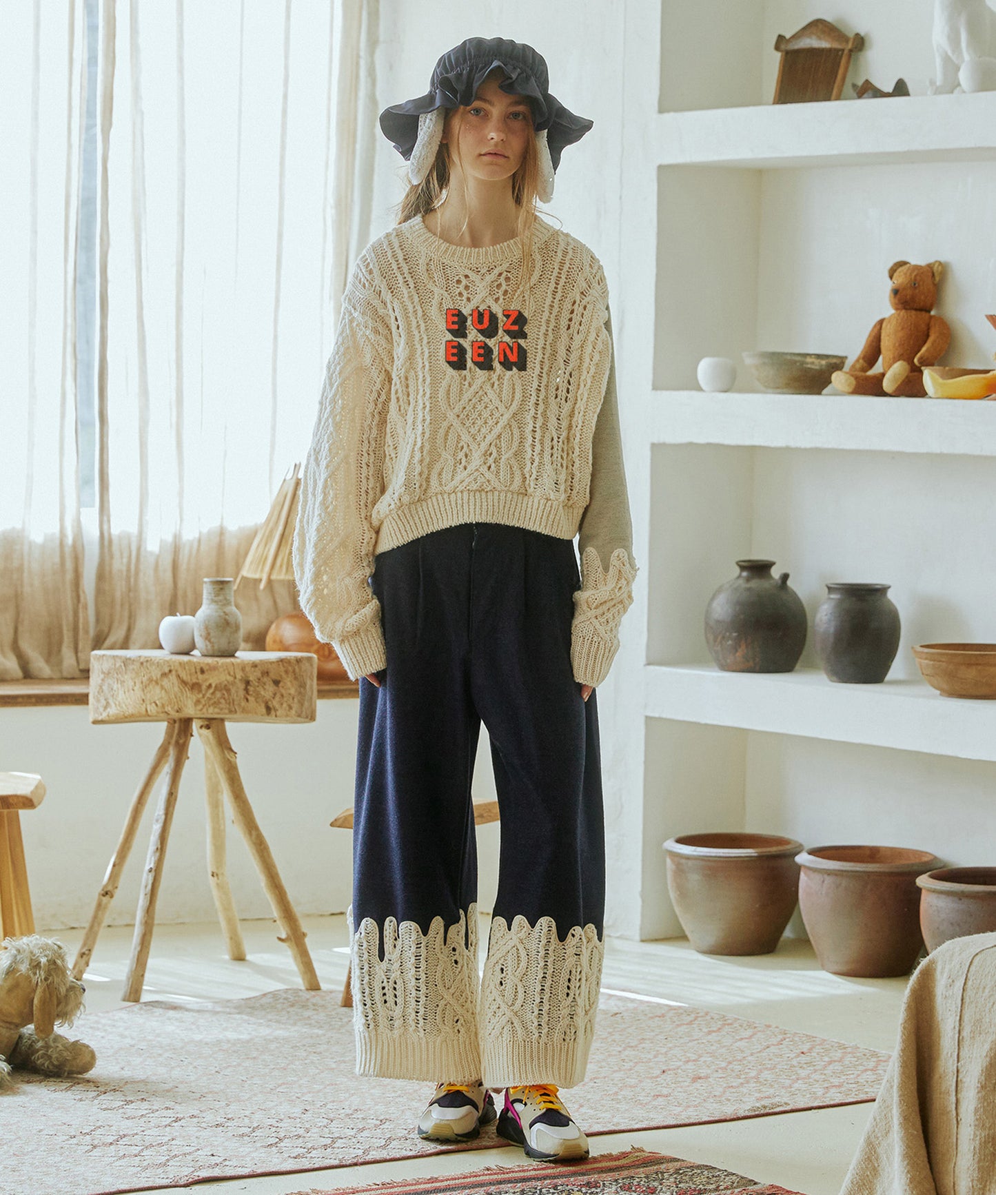 EUZEEN Mix Knit Sweater