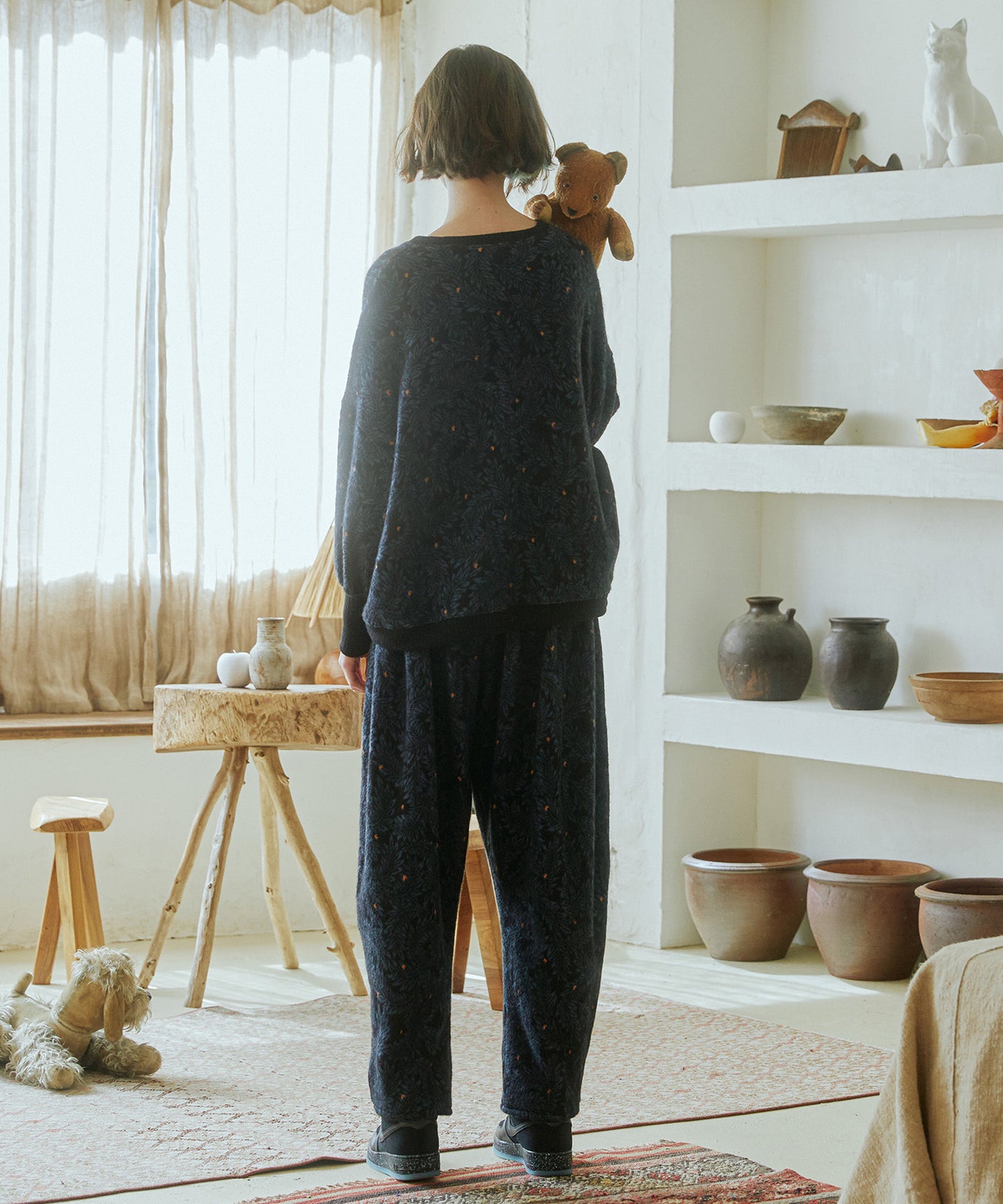 Tiny Fruits Mohair Wide Pullover