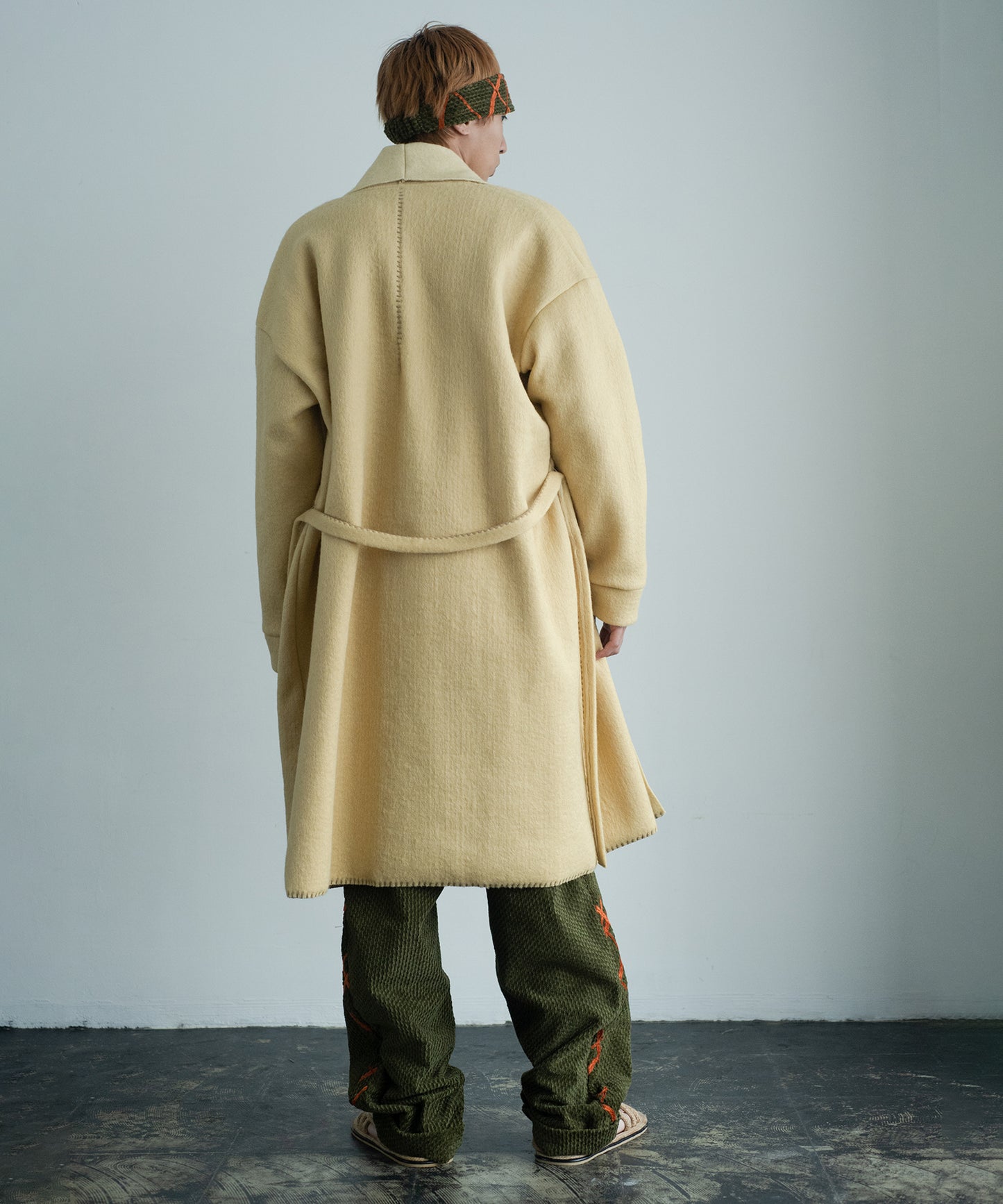 needle work gown coat