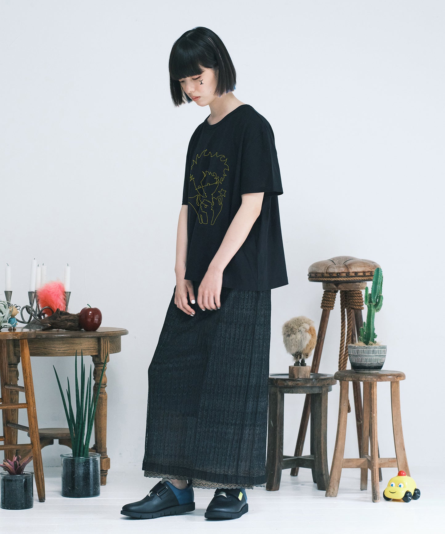 Layerd T One-piece -SPACE CAT-