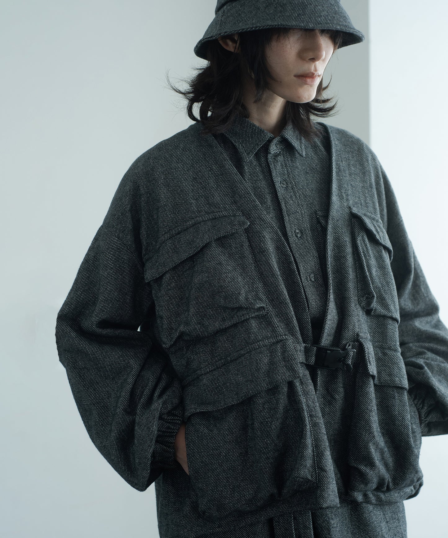 cotton tweed nomad jacket