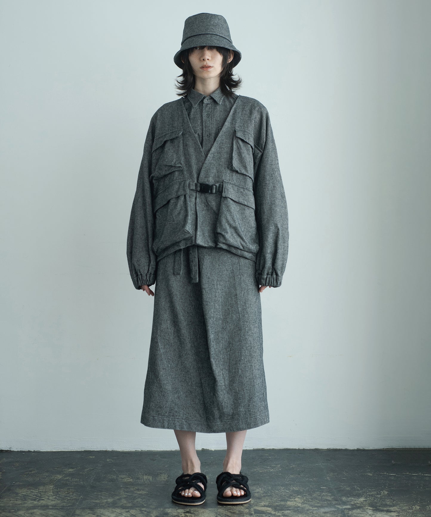 cotton tweed nomad jacket