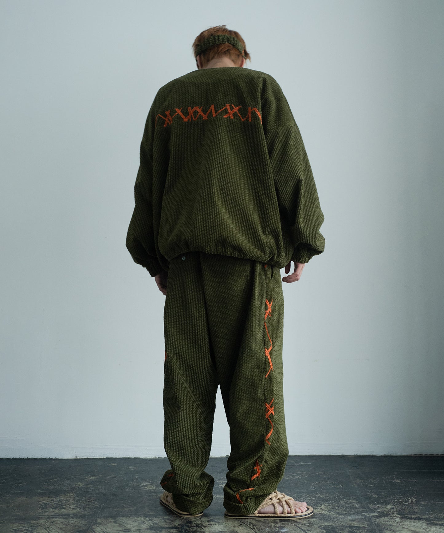 handwork collarless jacket