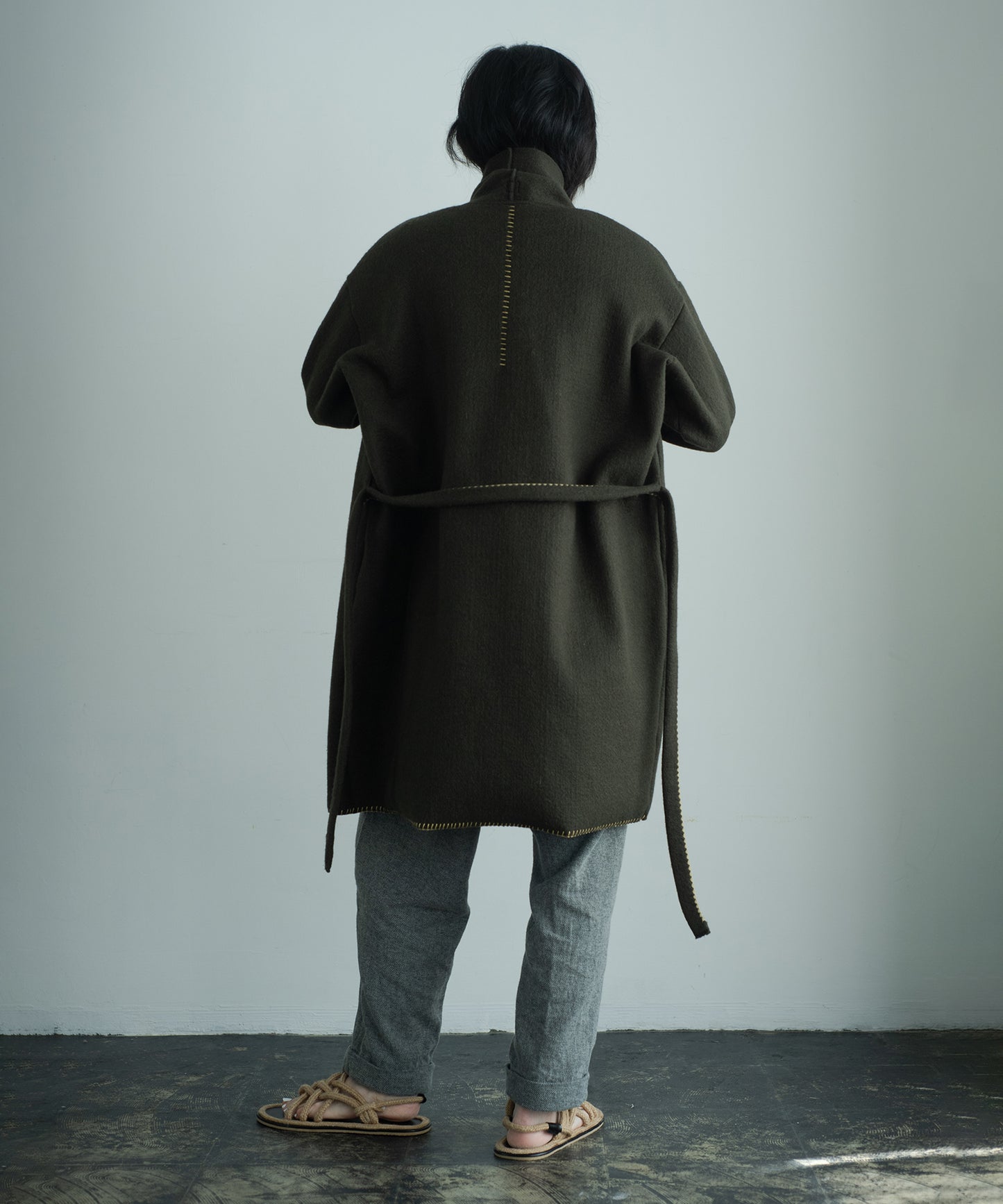 needle work gown coat