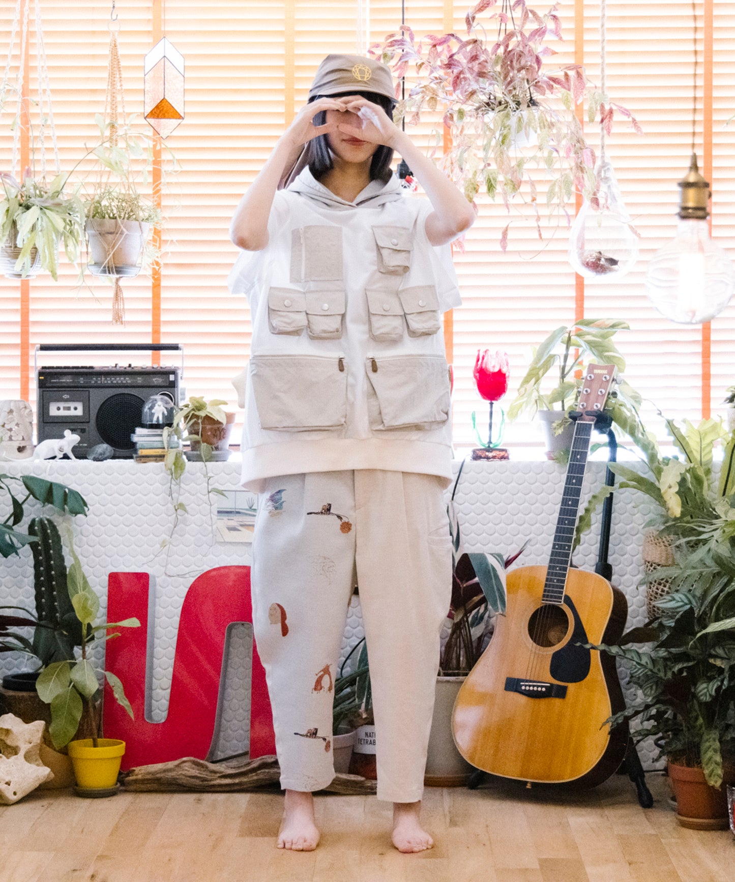 Fisherman's vest hoodie