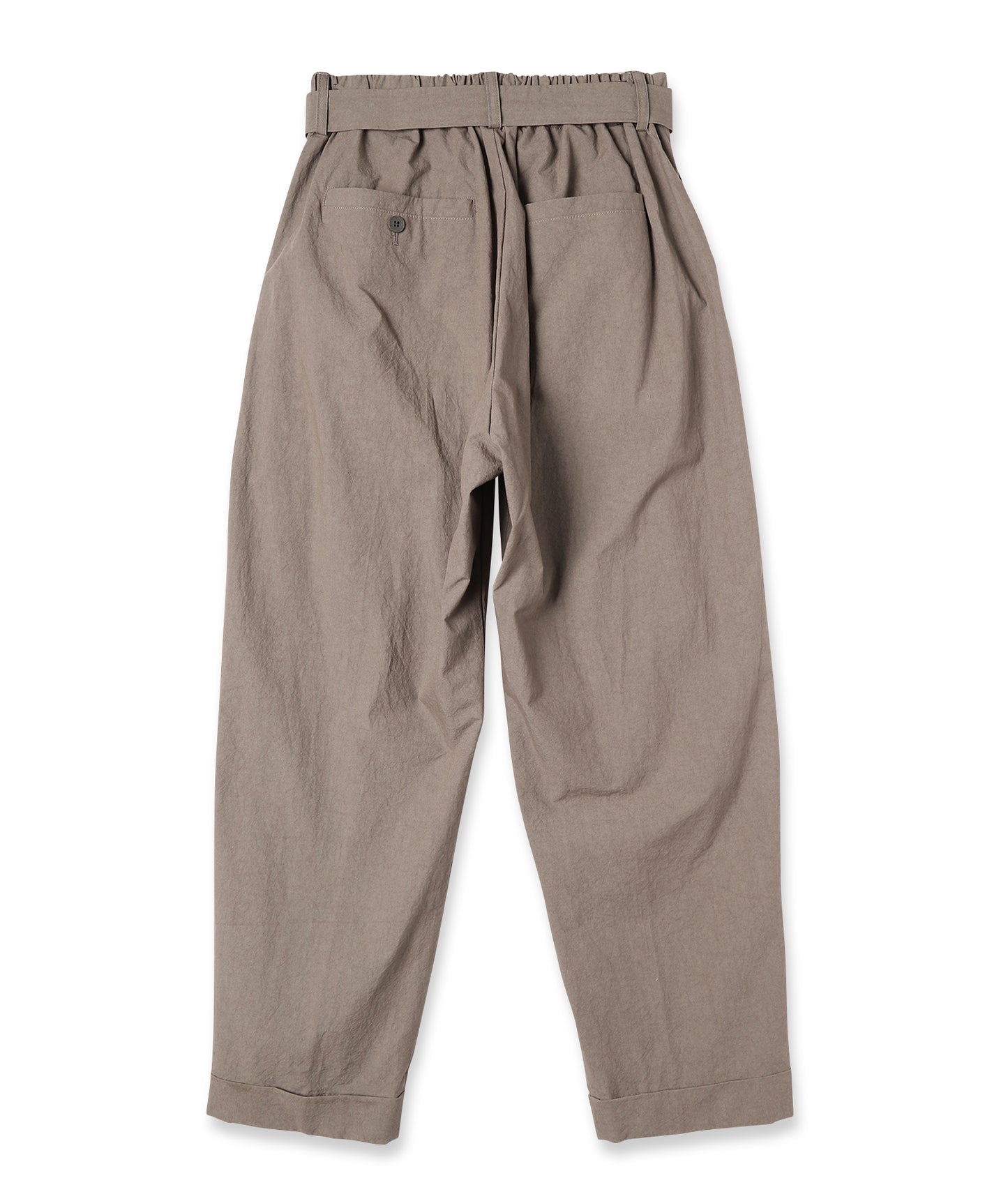 dump two-tuck slacks with belt