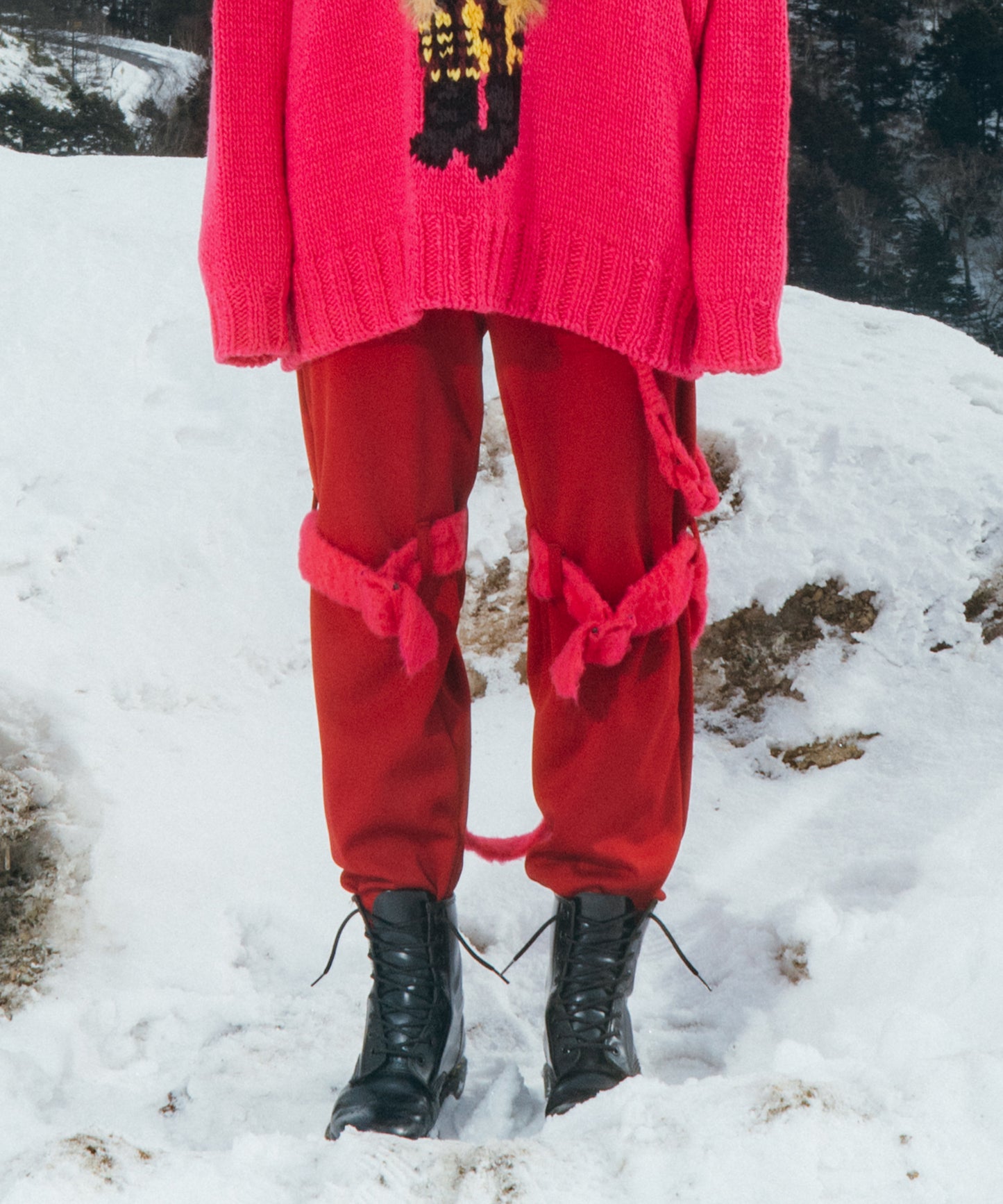 BONDAGE KNIT PANTS