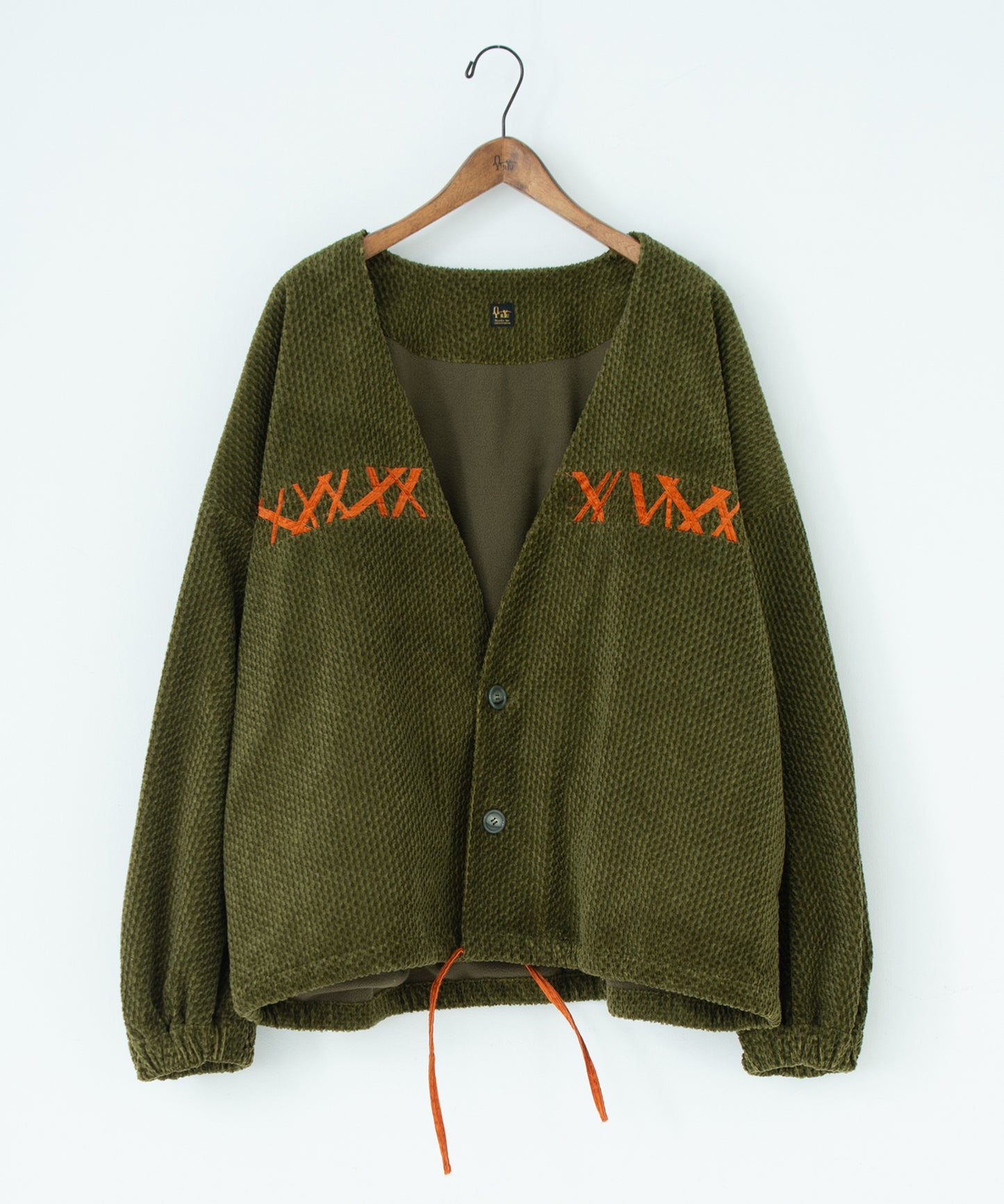 handwork collarless jacket