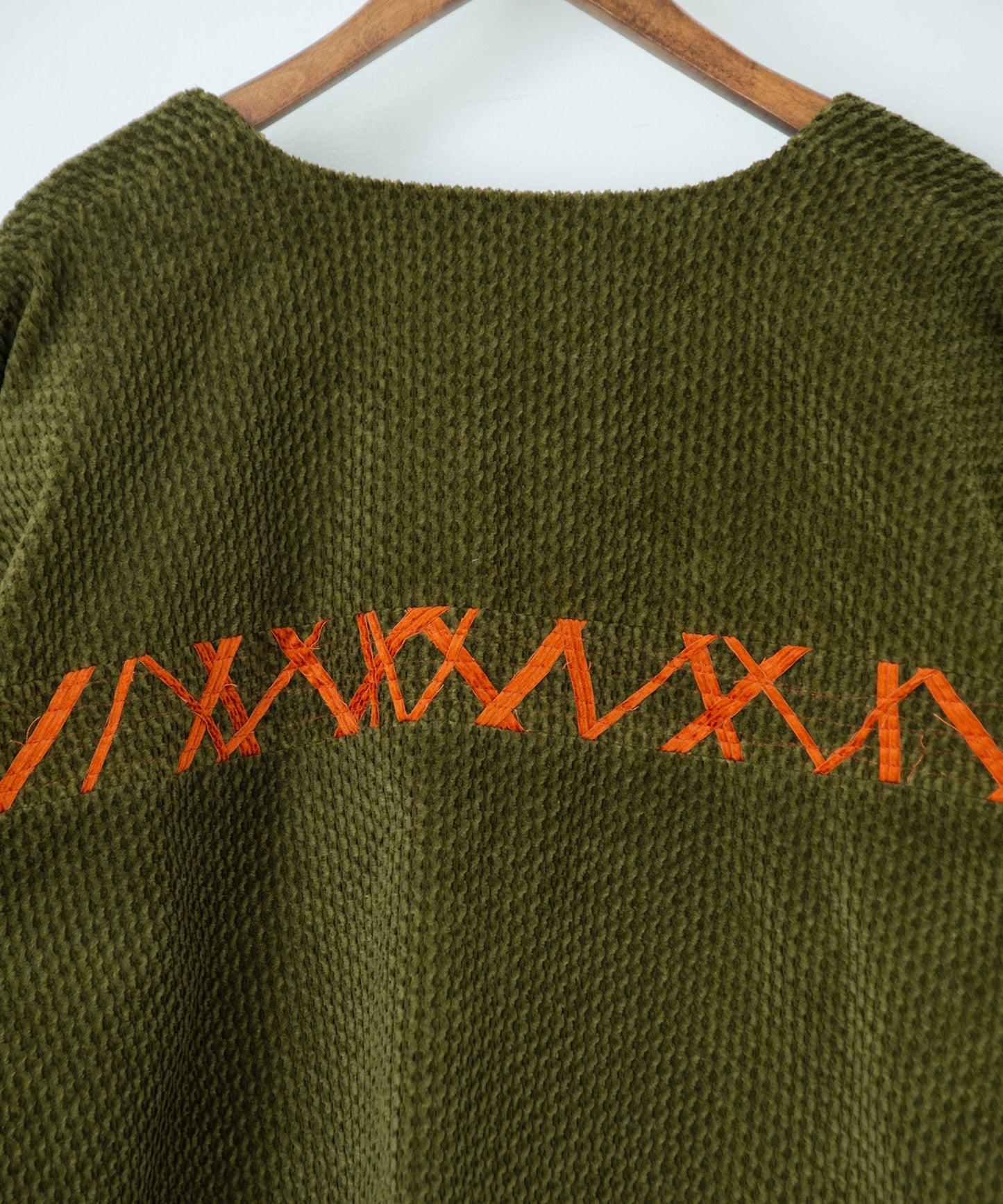 handwork collarless jacket